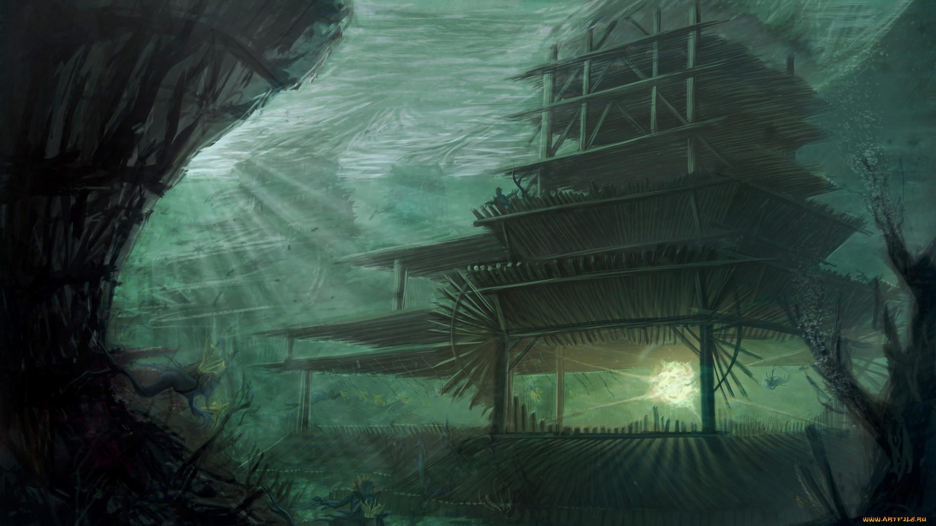 фэнтези, иные, миры, , иные, времена, подводный, мир, сооружение