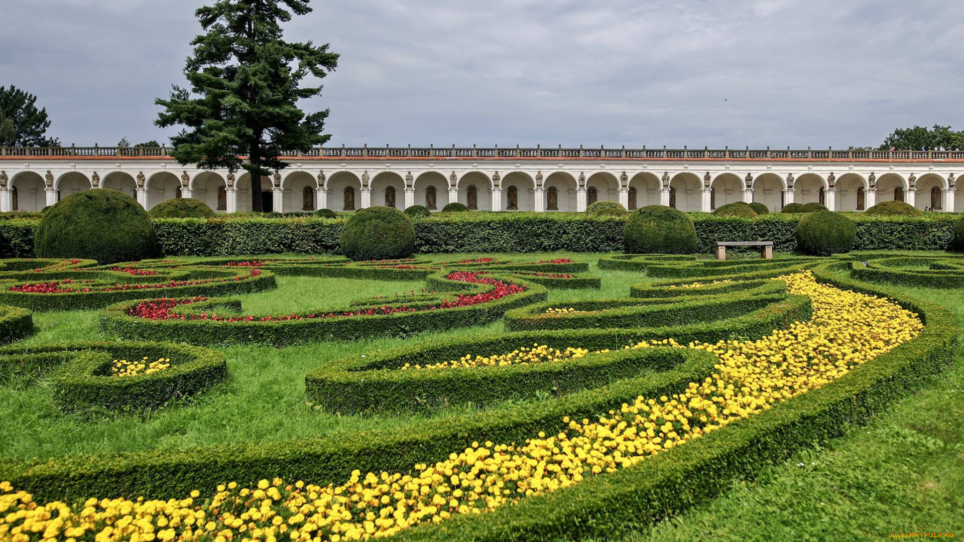 природа, парк, дизайн, ландшафтный