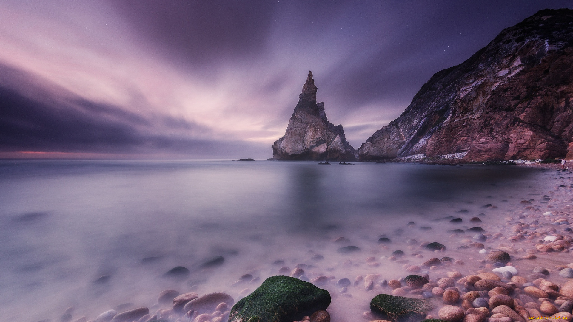 природа, побережье, скалы, море, камни