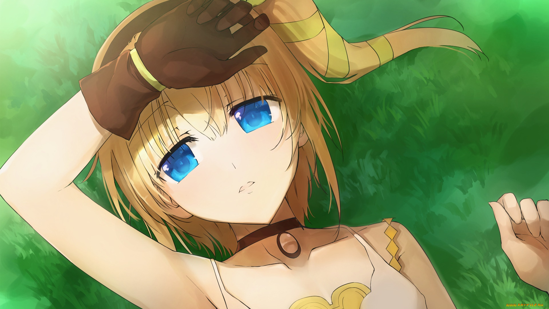 tales, of, zestiria, аниме, фон, взгляд, девушка