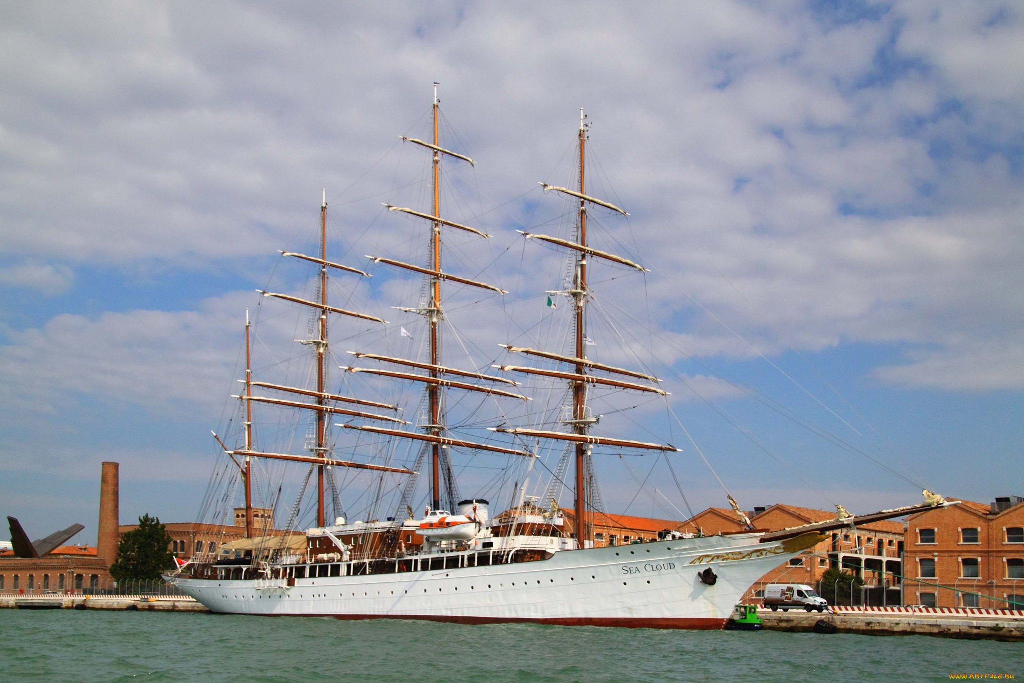 корабли, парусники, паруса, мачты