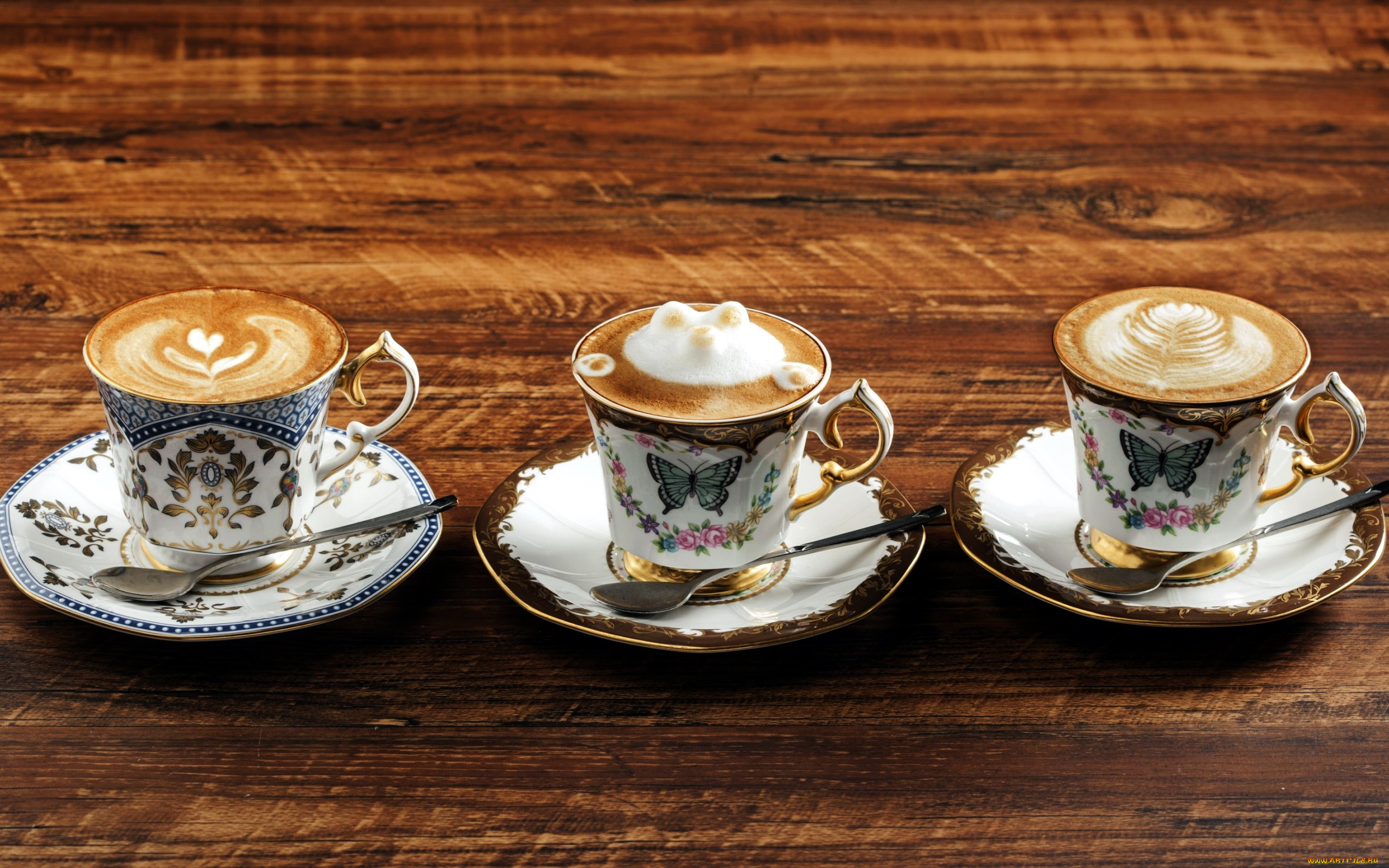 еда, кофе, , кофейные, зёрна, чашки, блюдца, ложки, напиток, рисунки