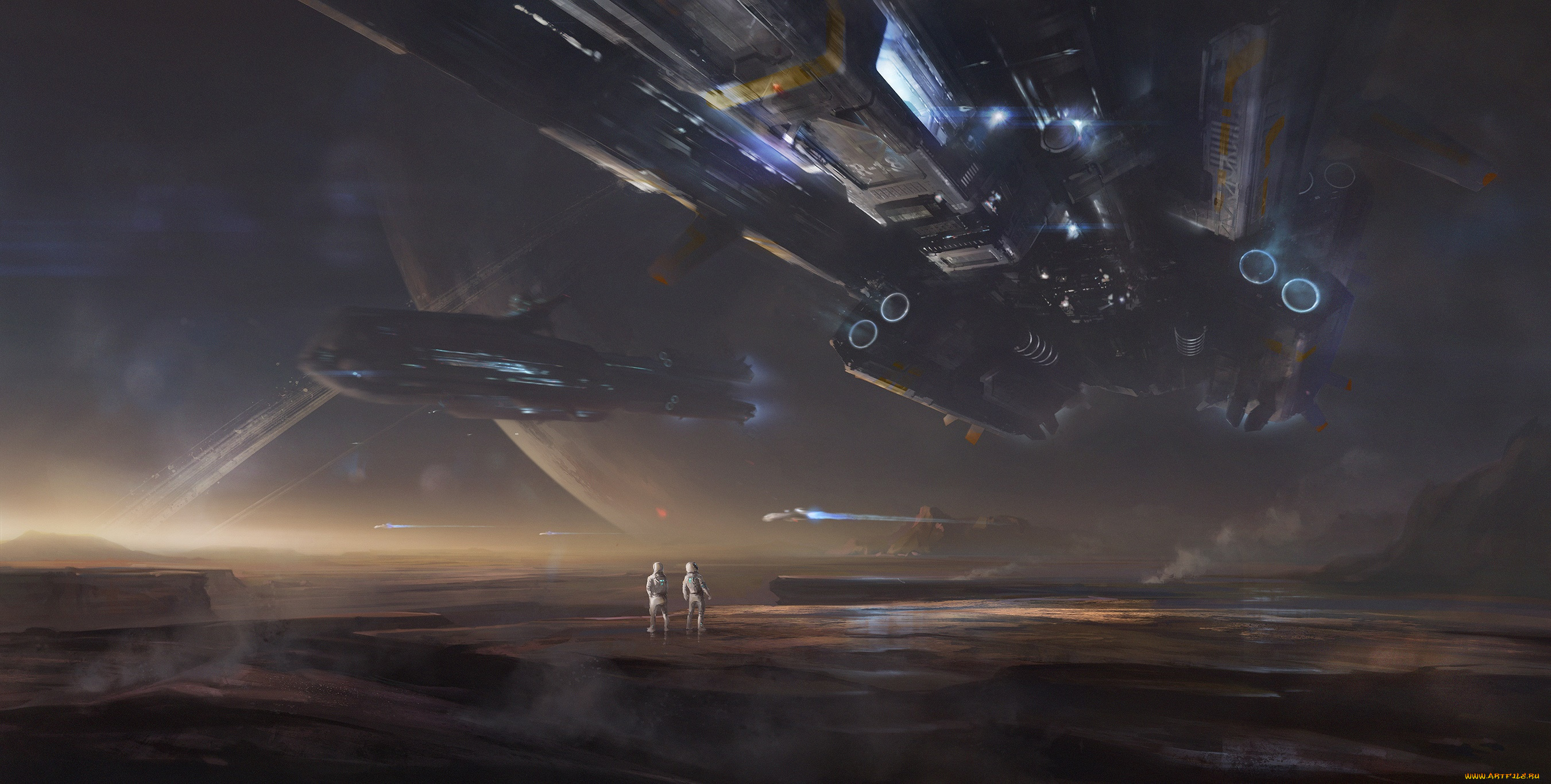 фэнтези, космические, корабли, , звездолеты, , станции, космические, корабли, полет, вселенная, планета