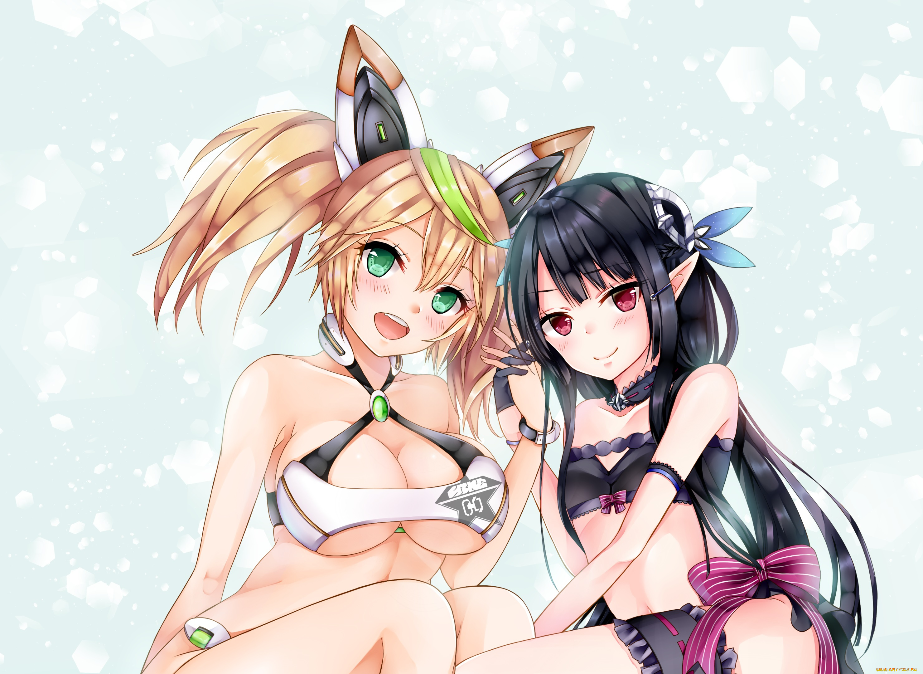 аниме, phantasy, star, online, девушки