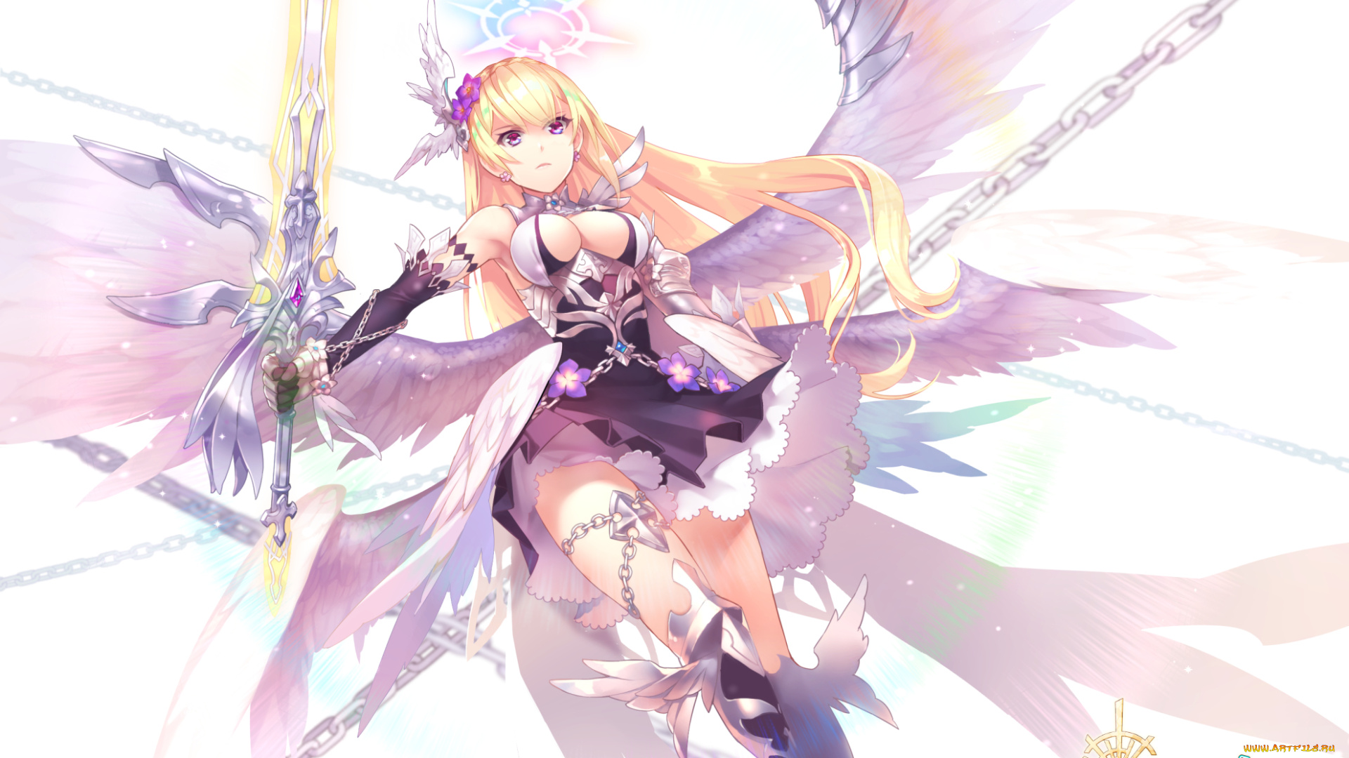 аниме, ангелы, , демоны, fantasy, frontier