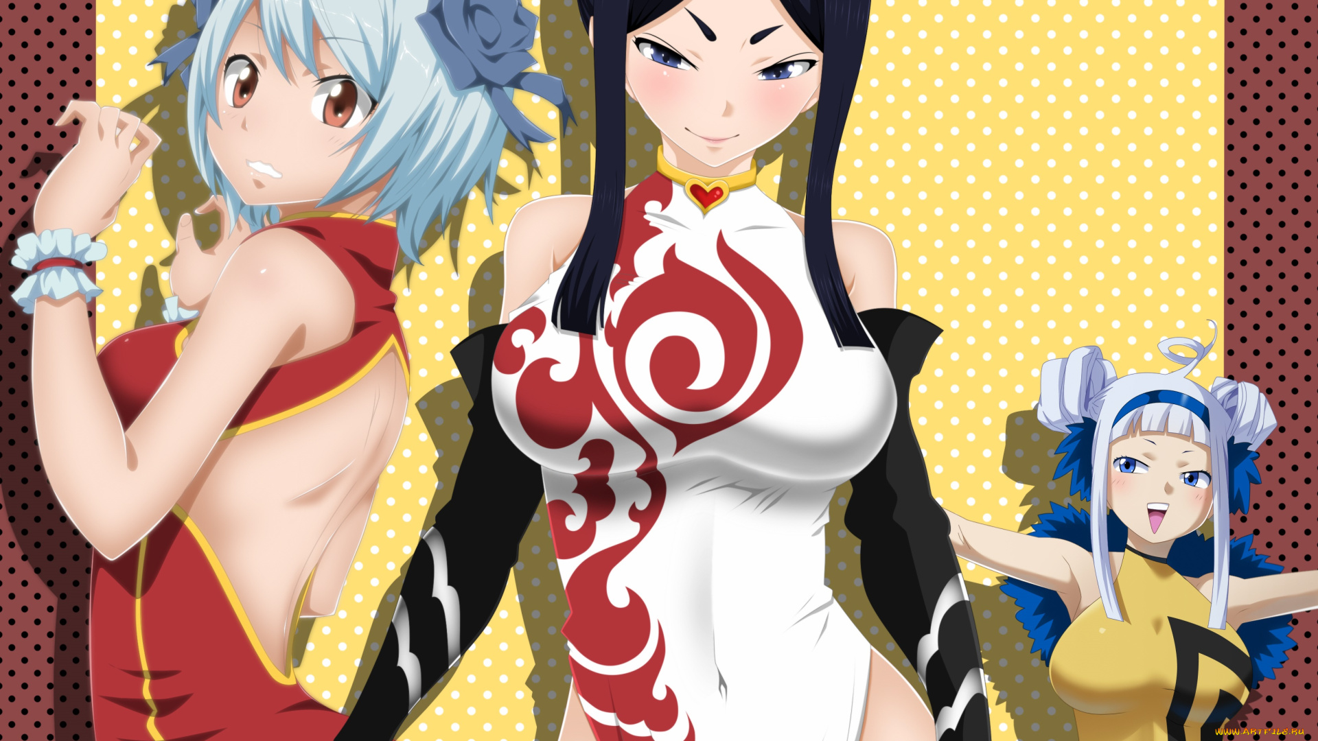 аниме, fairy, tail, девушки