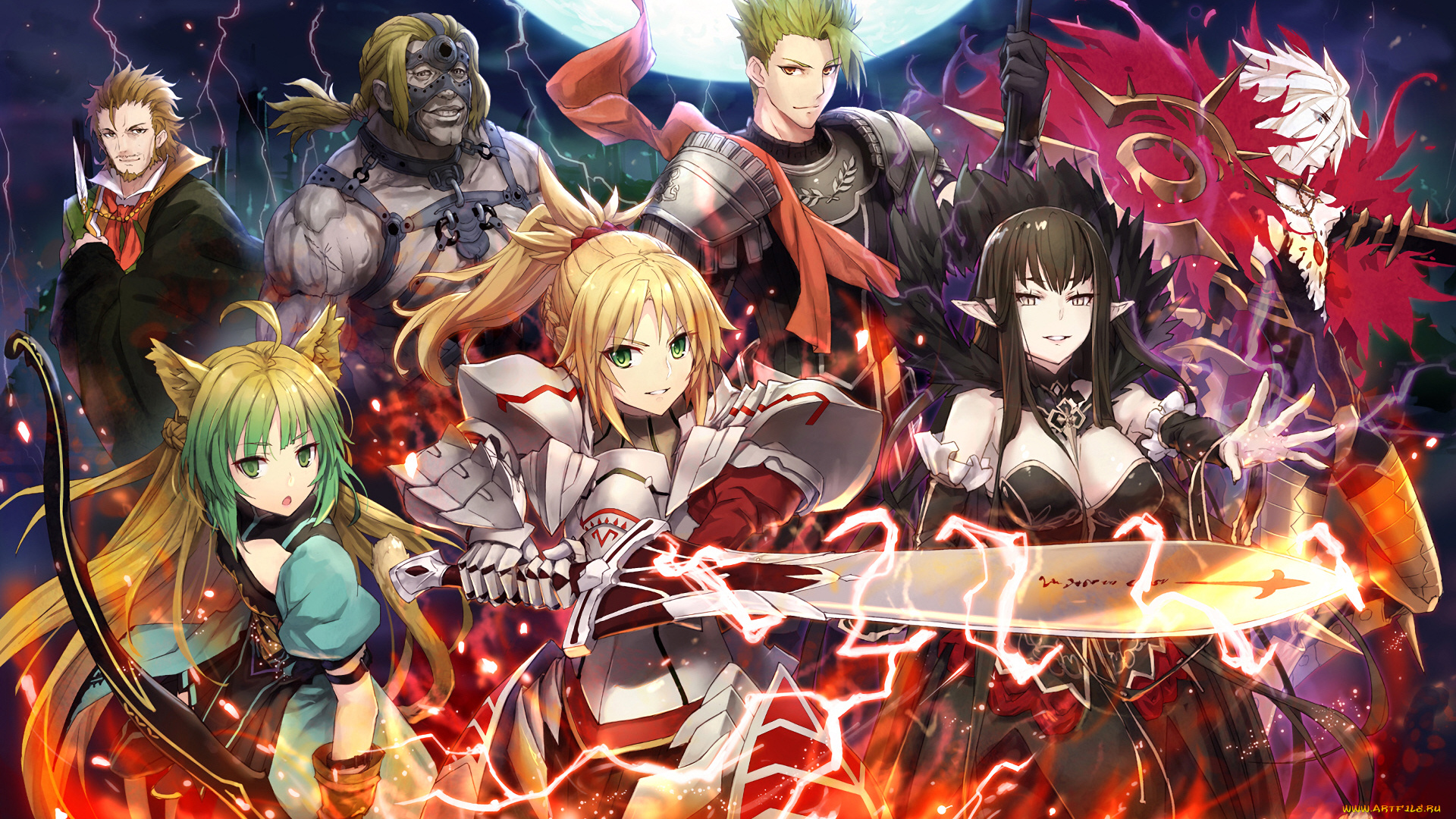 аниме, fate, stay, night, арт, судьба