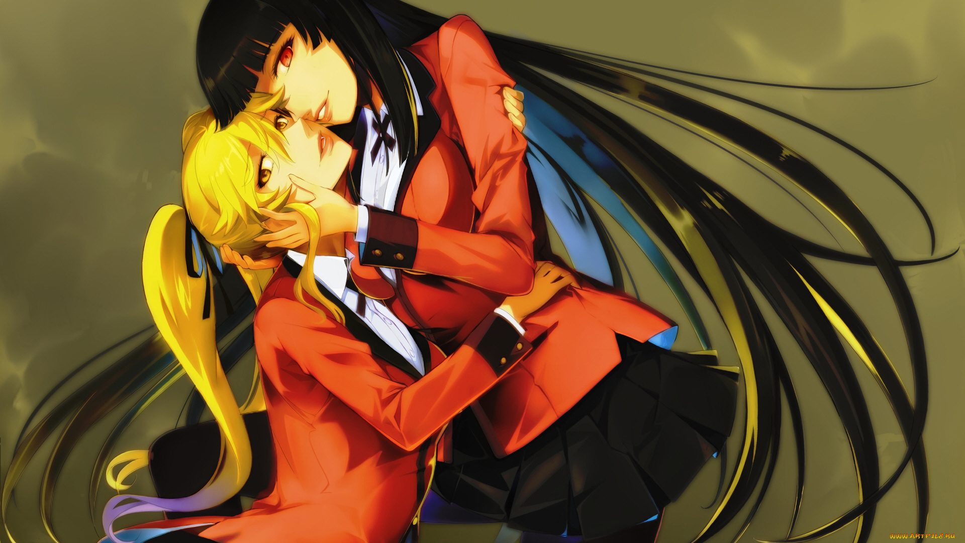 аниме, kakegurui, девушки