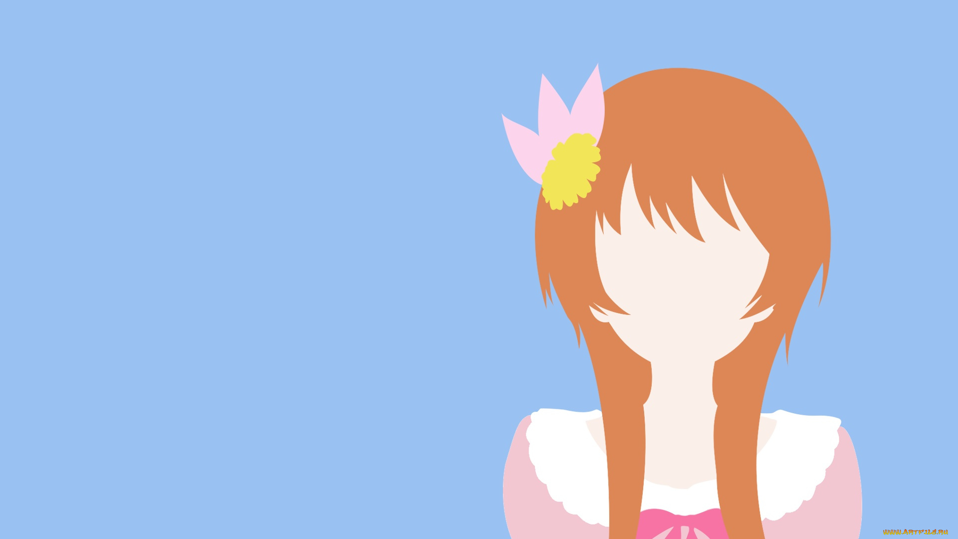 аниме, nisekoi, фон, взгляд, девушка