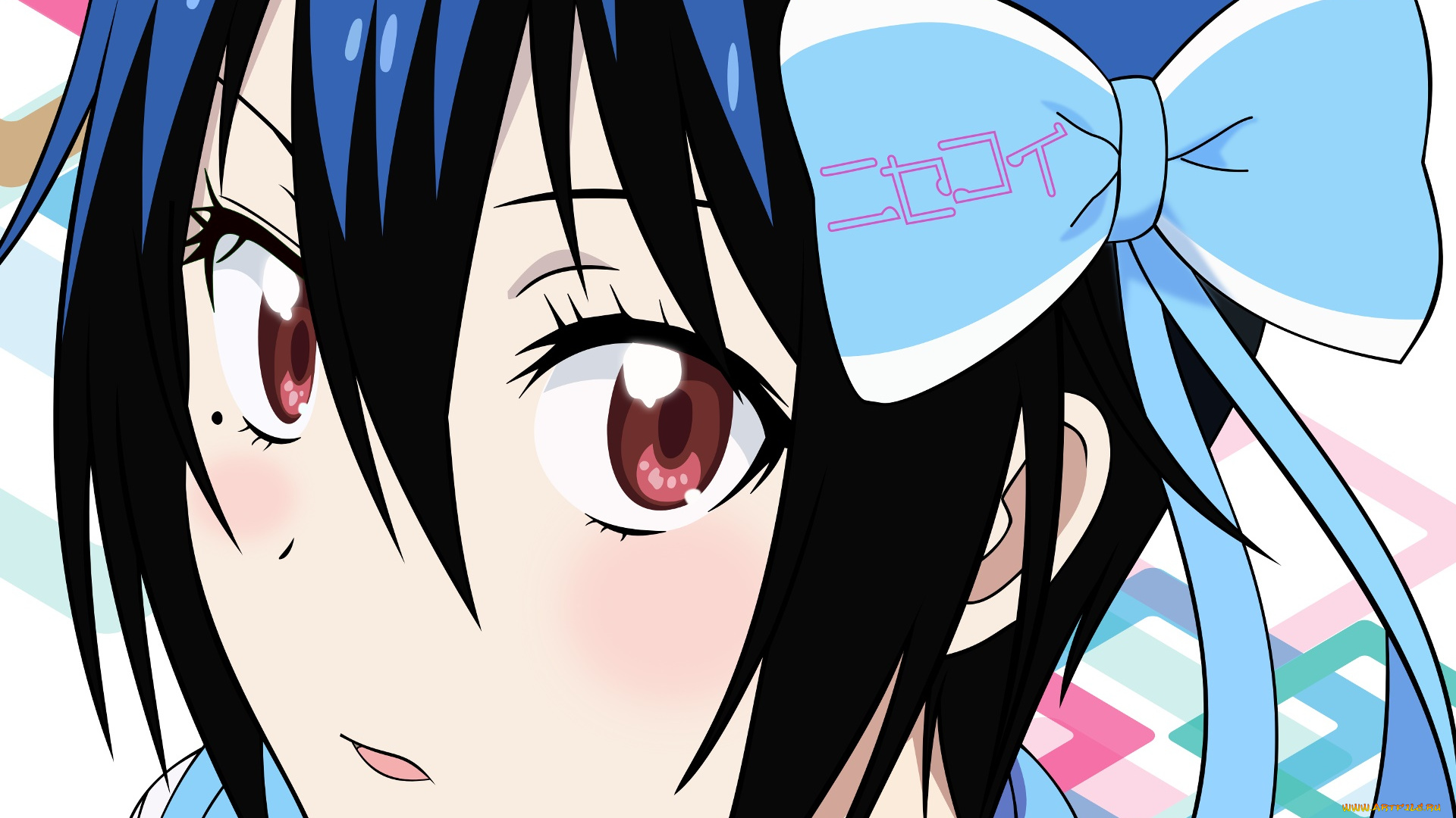 аниме, nisekoi, фон, взгляд, девушка