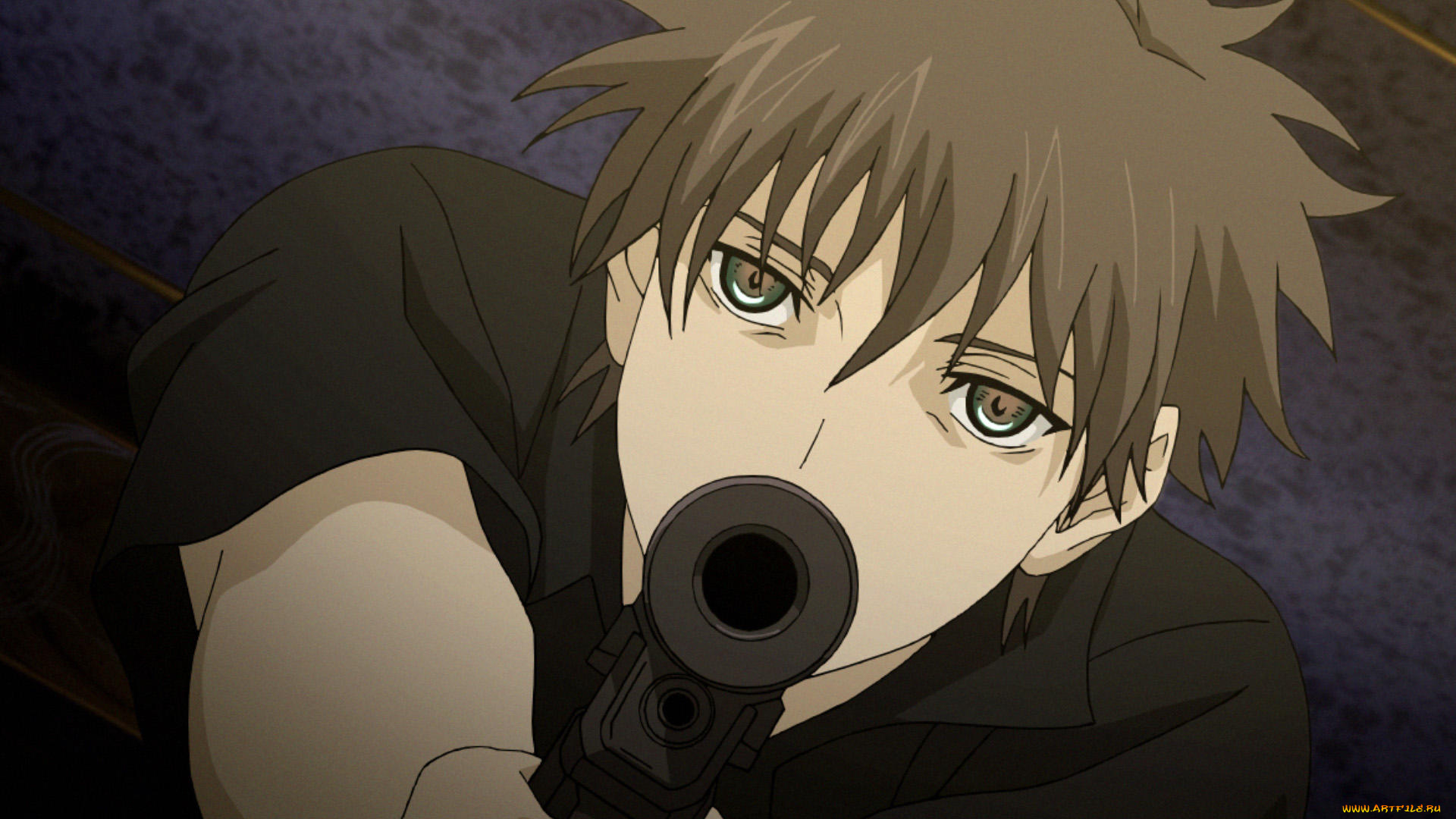 аниме, phantom, фон, взгляд, парень