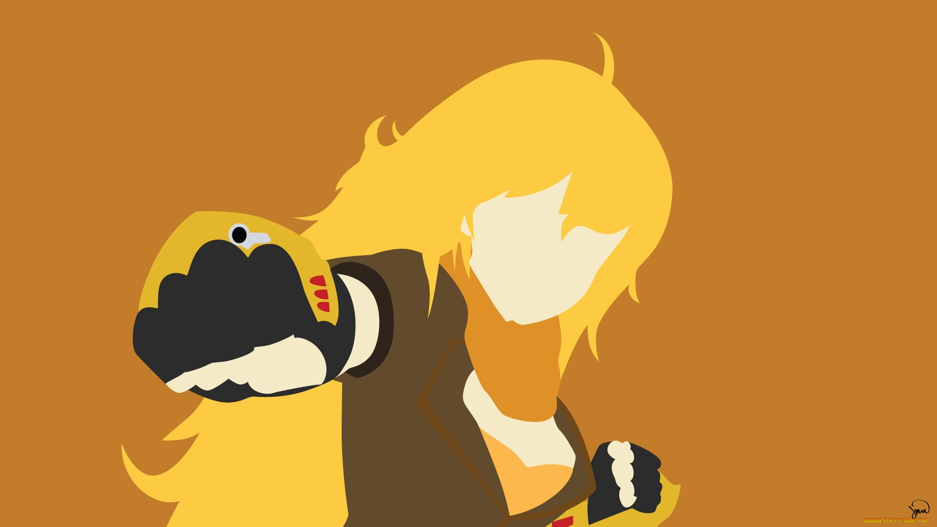 аниме, rwby, фон, взгляд, девушка