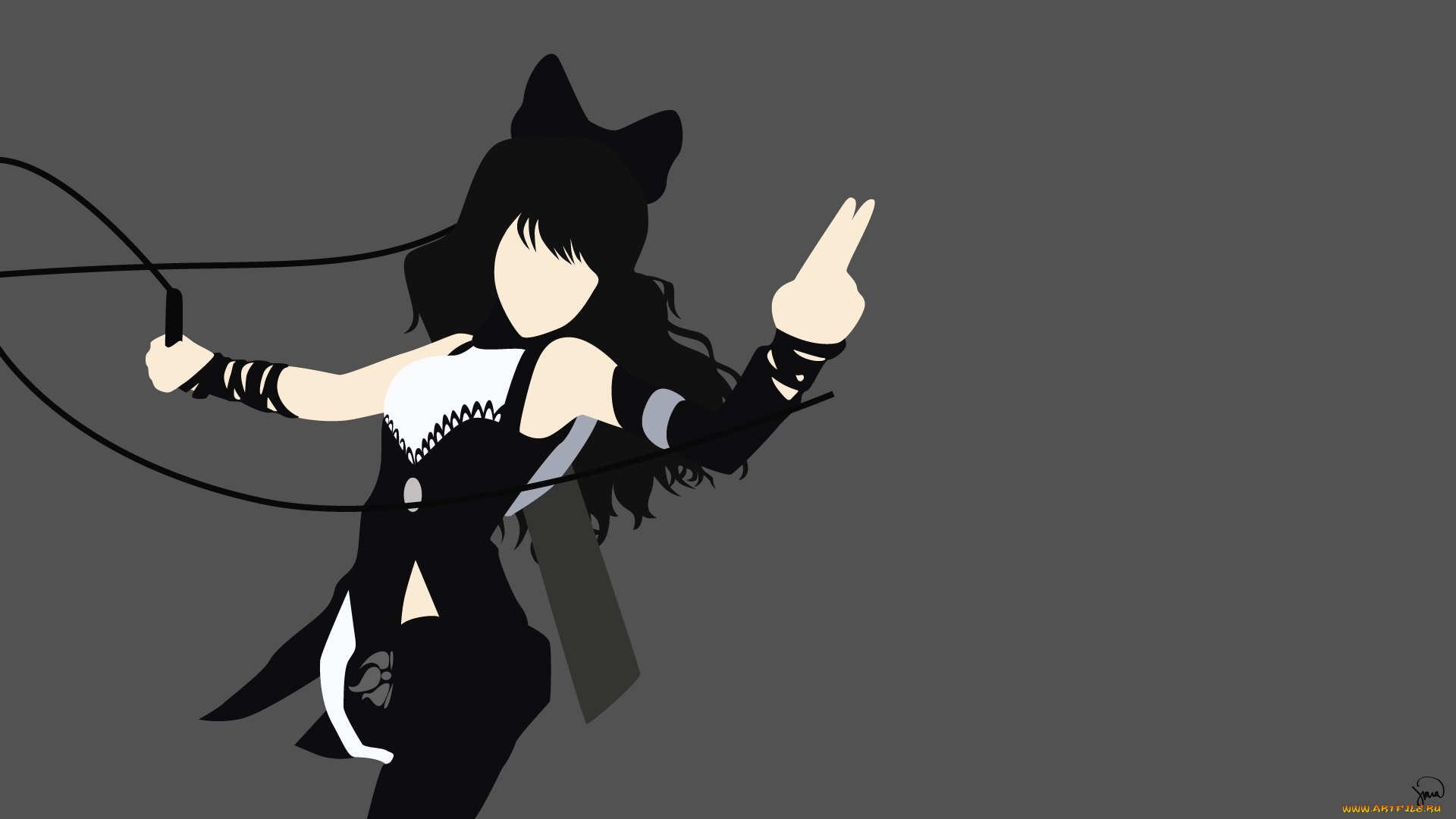 аниме, rwby, фон, взгляд, девушка