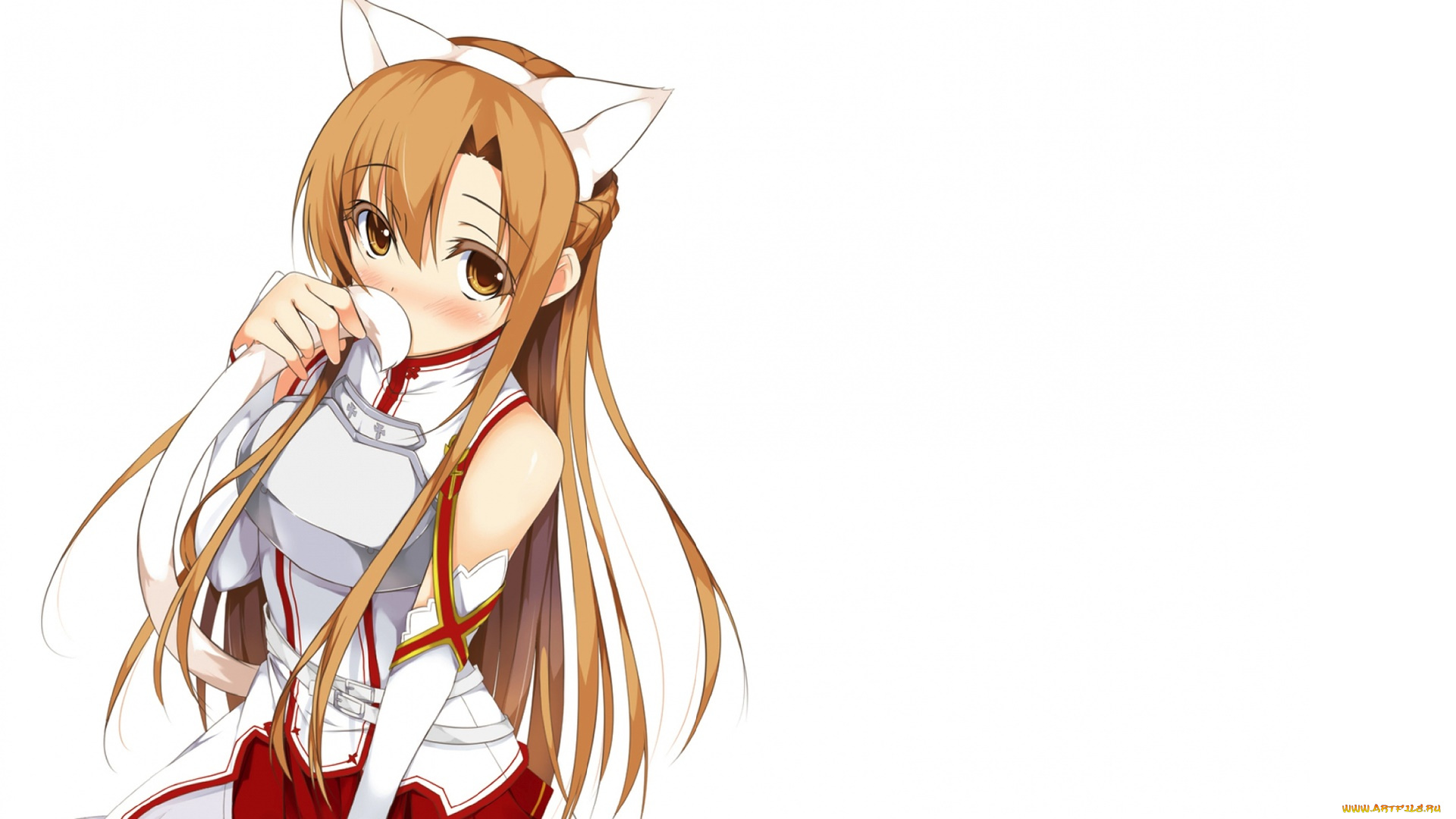 аниме, sword, art, online, фон, взгляд, девушка