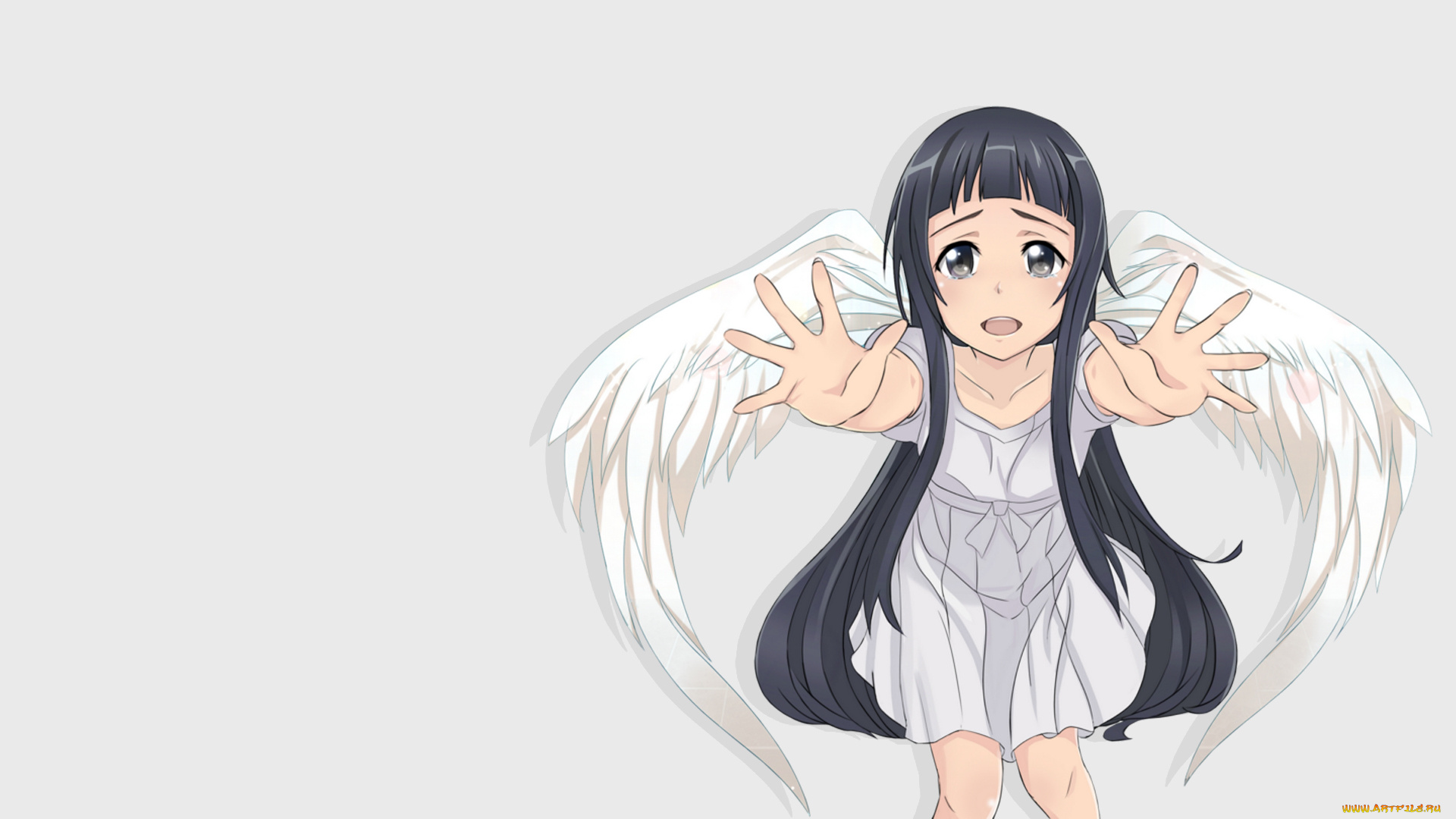 аниме, sword, art, online, фон, взгляд, девушка