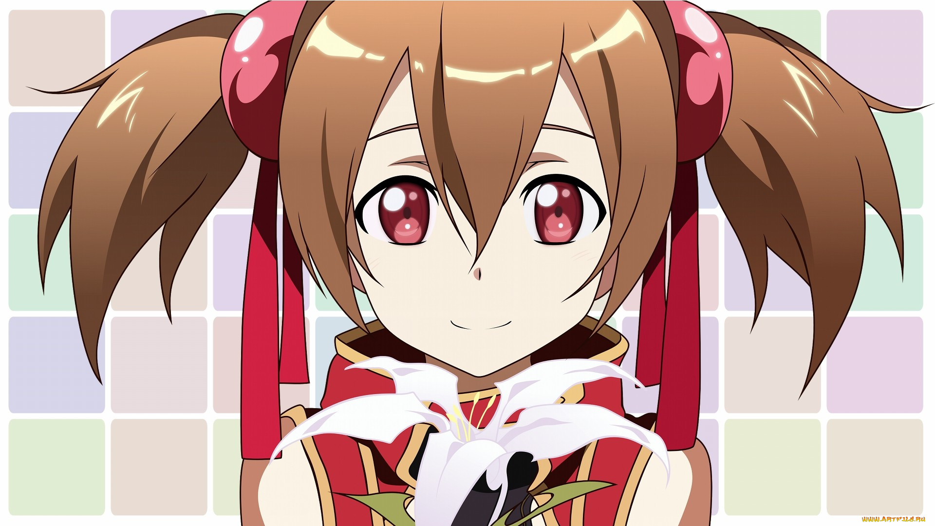 аниме, sword, art, online, фон, взгляд, девушка