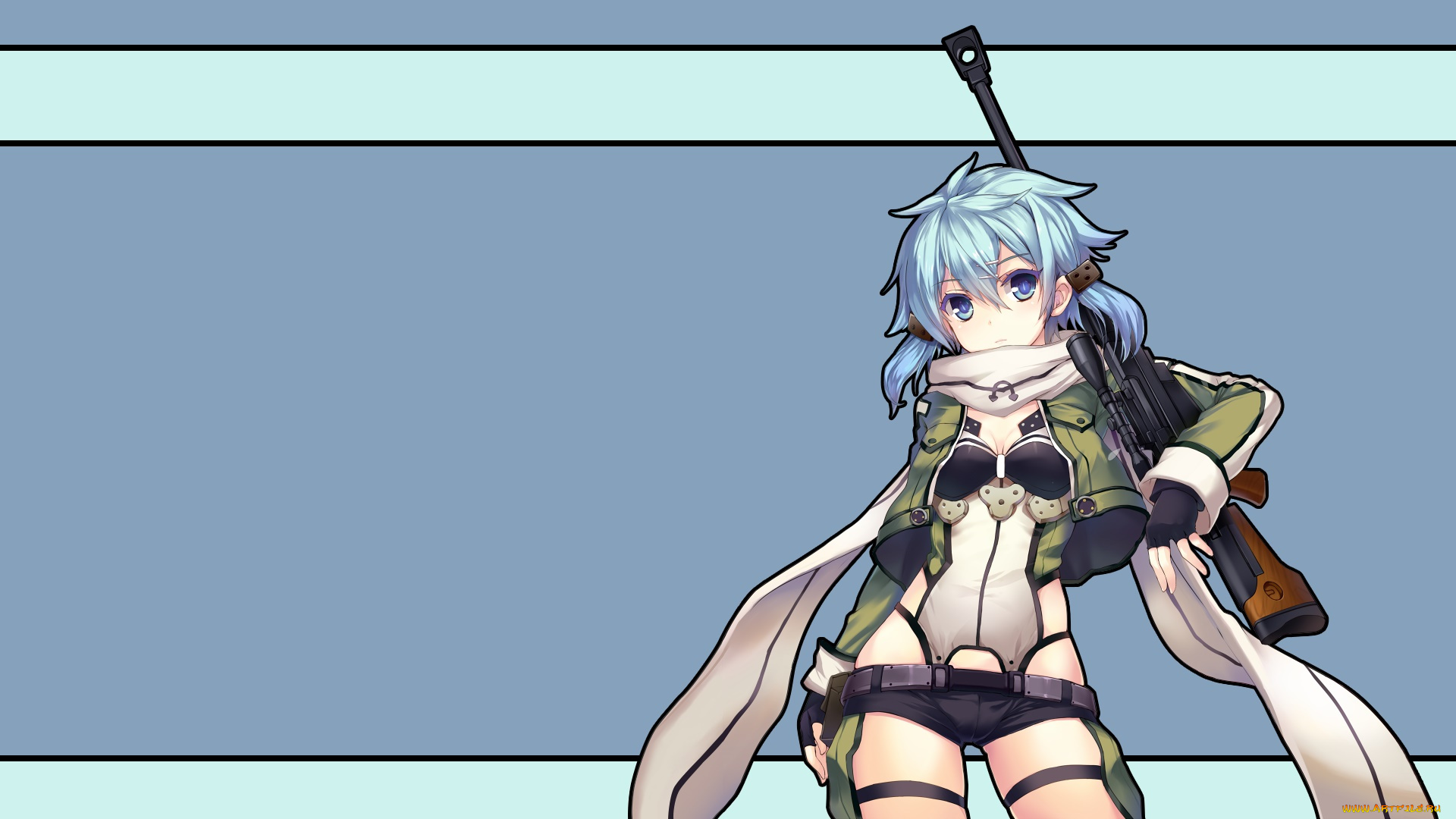 аниме, sword, art, online, фон, взгляд, девушка