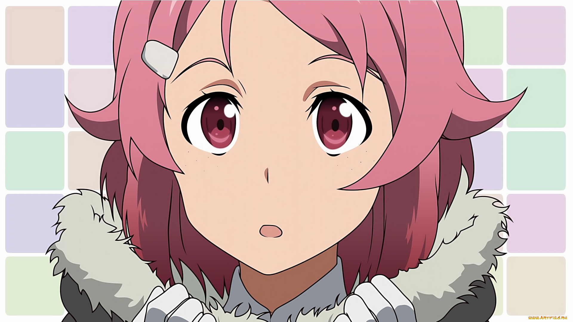 аниме, sword, art, online, взгляд, девушка, фон