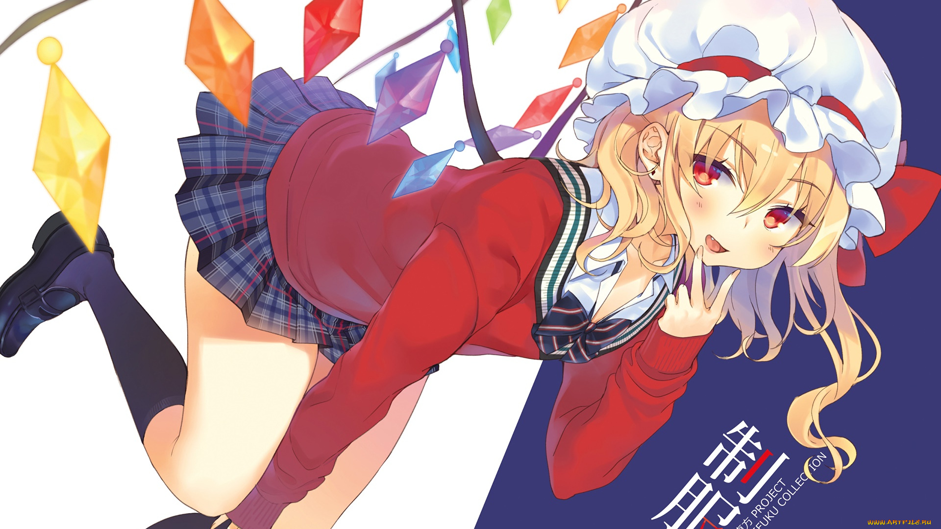 аниме, touhou, фон, взгляд, девушка