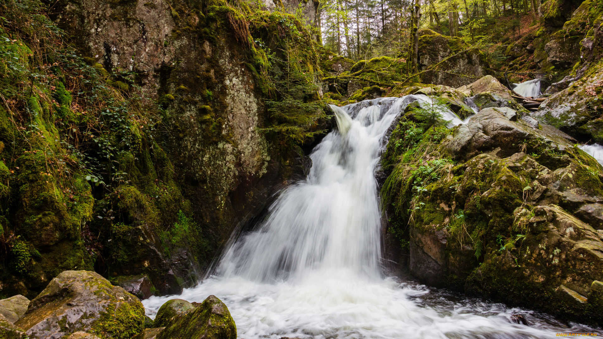 природа, водопады, простор