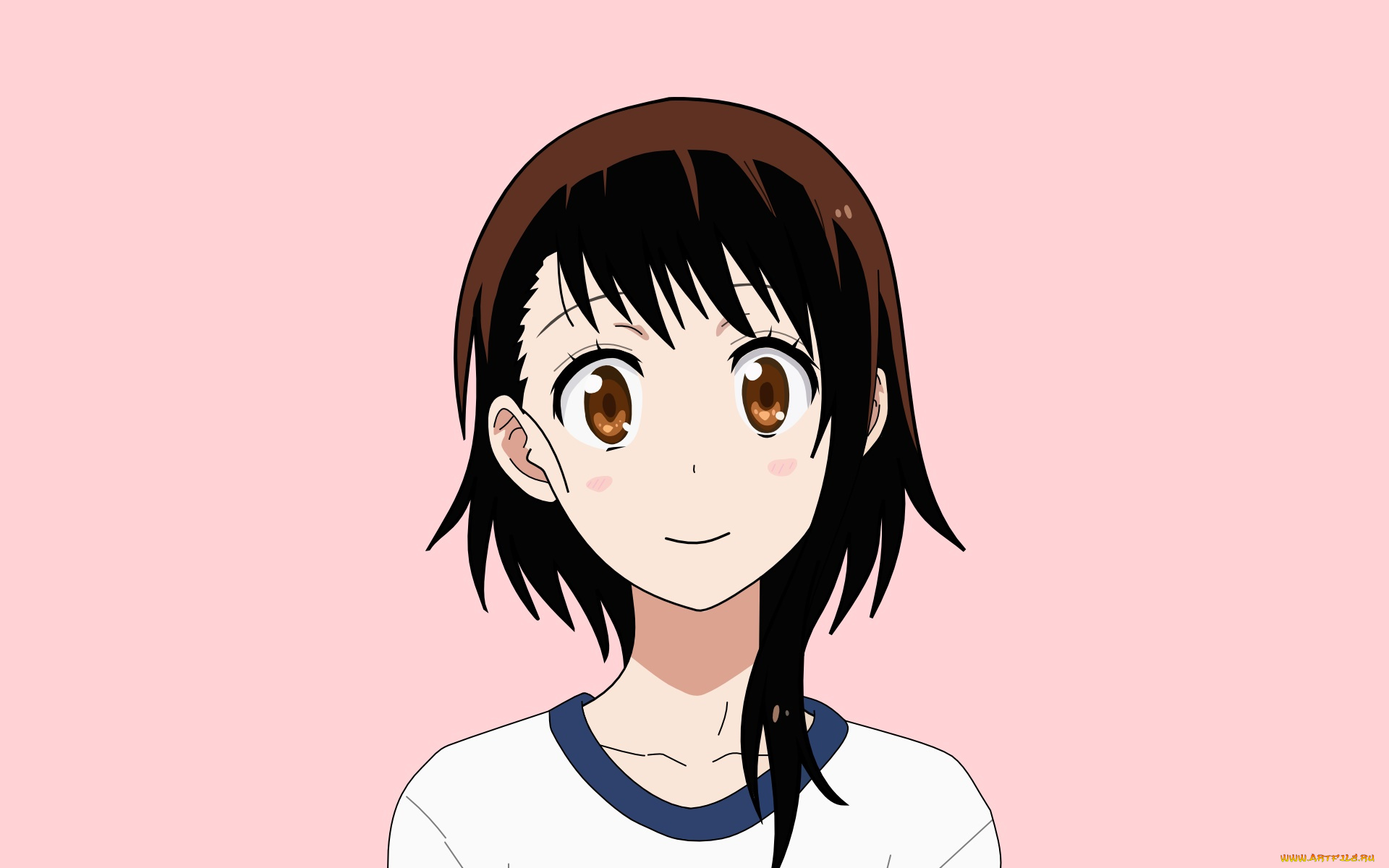 аниме, nisekoi, взгляд, девушка, фон