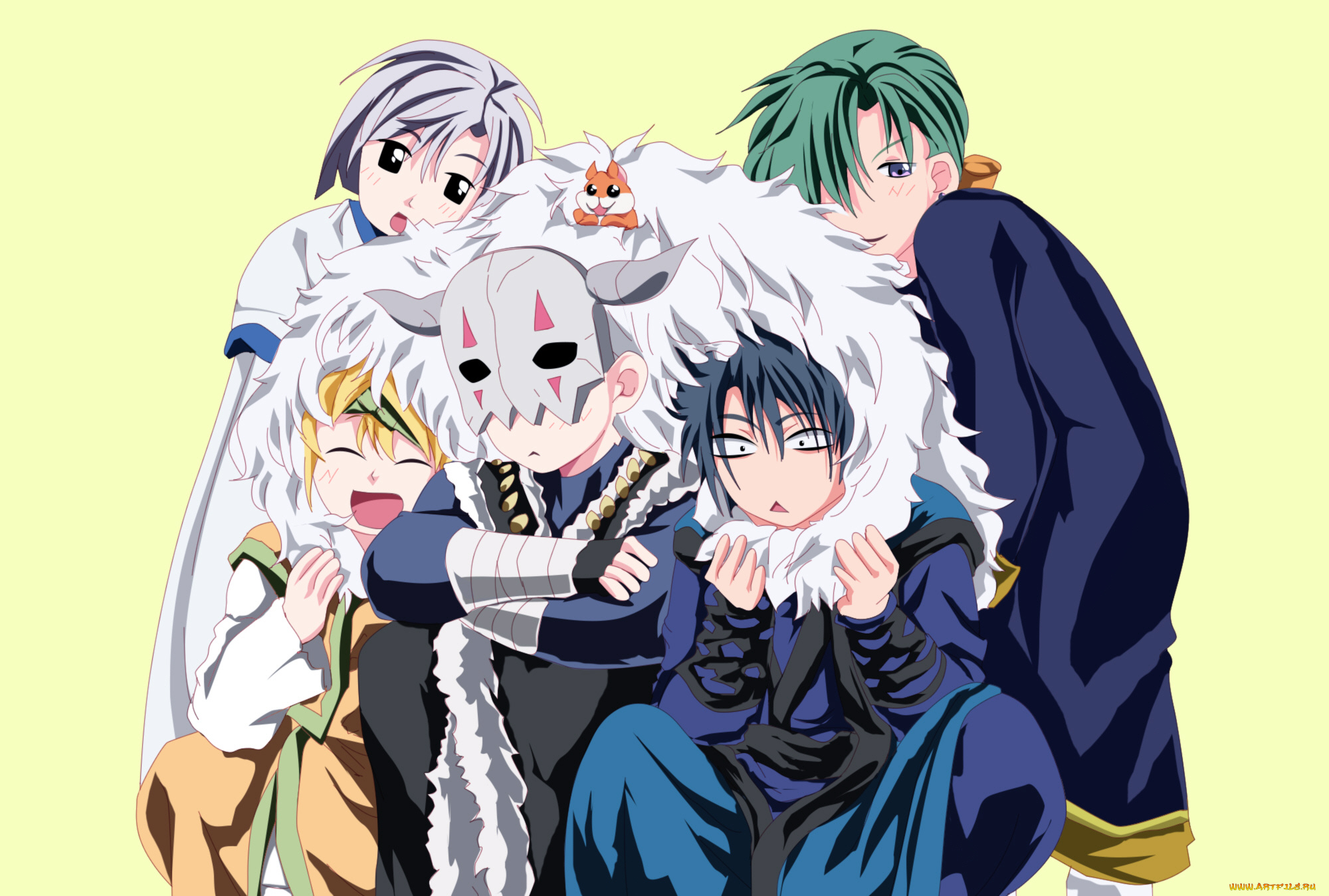 аниме, akatsuki, no, yona, парни