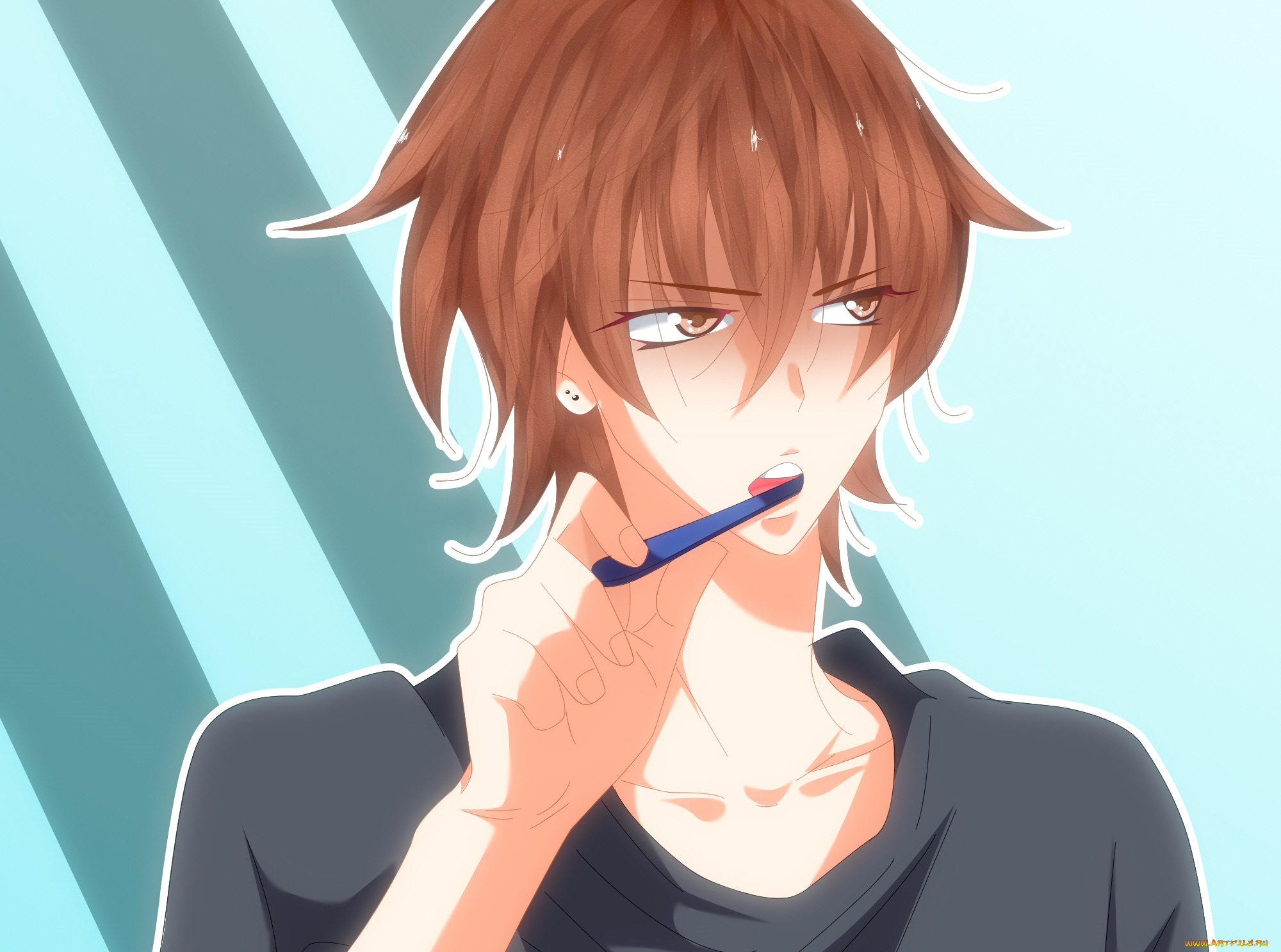 аниме, namaikizakari, парень