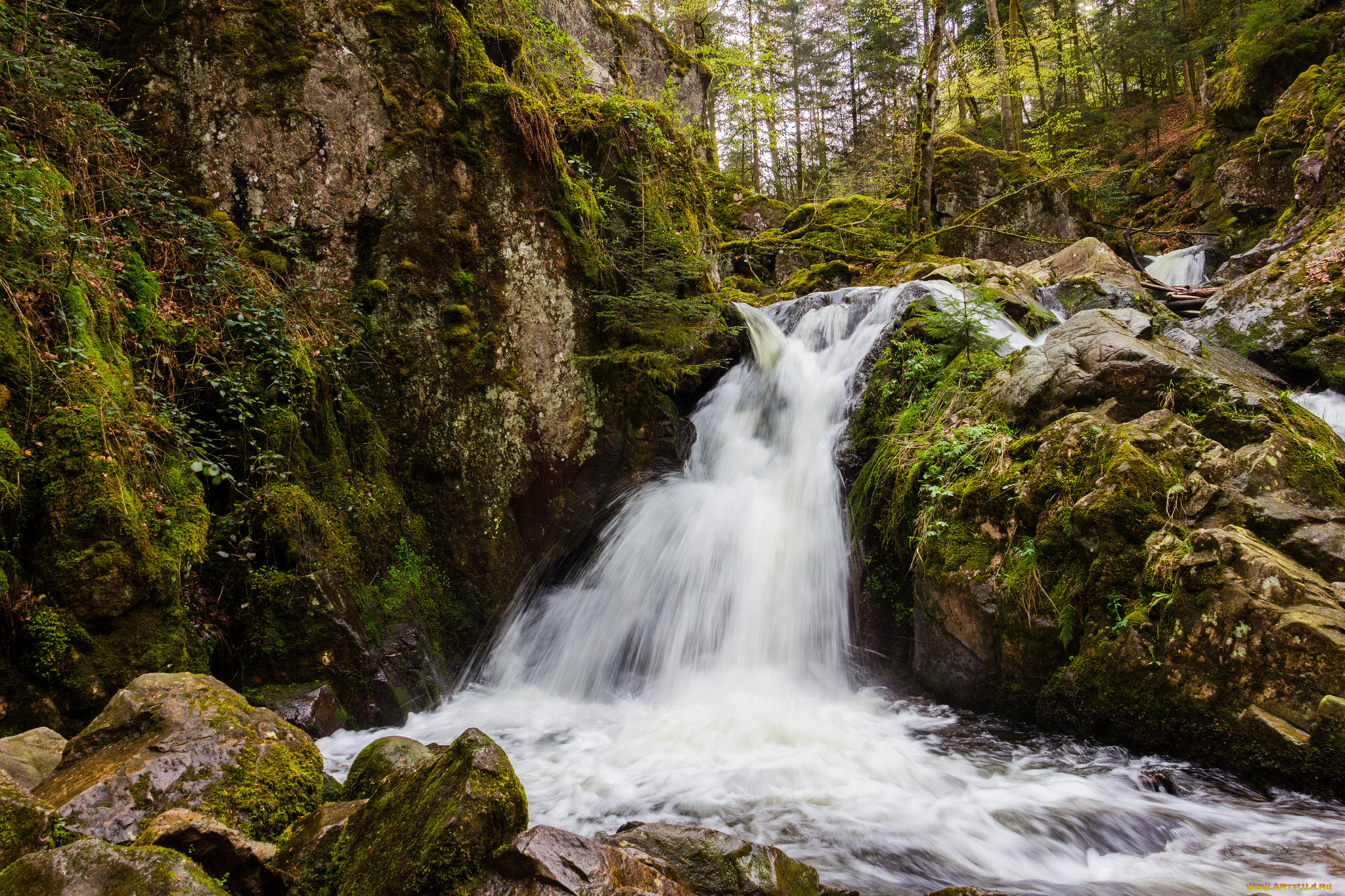 природа, водопады, простор