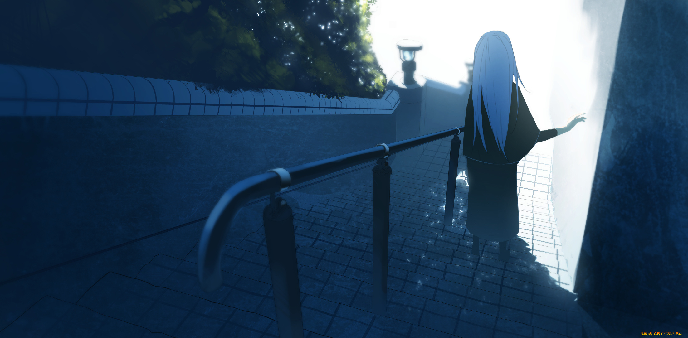 аниме, город, , улицы, , здания, asuteroid