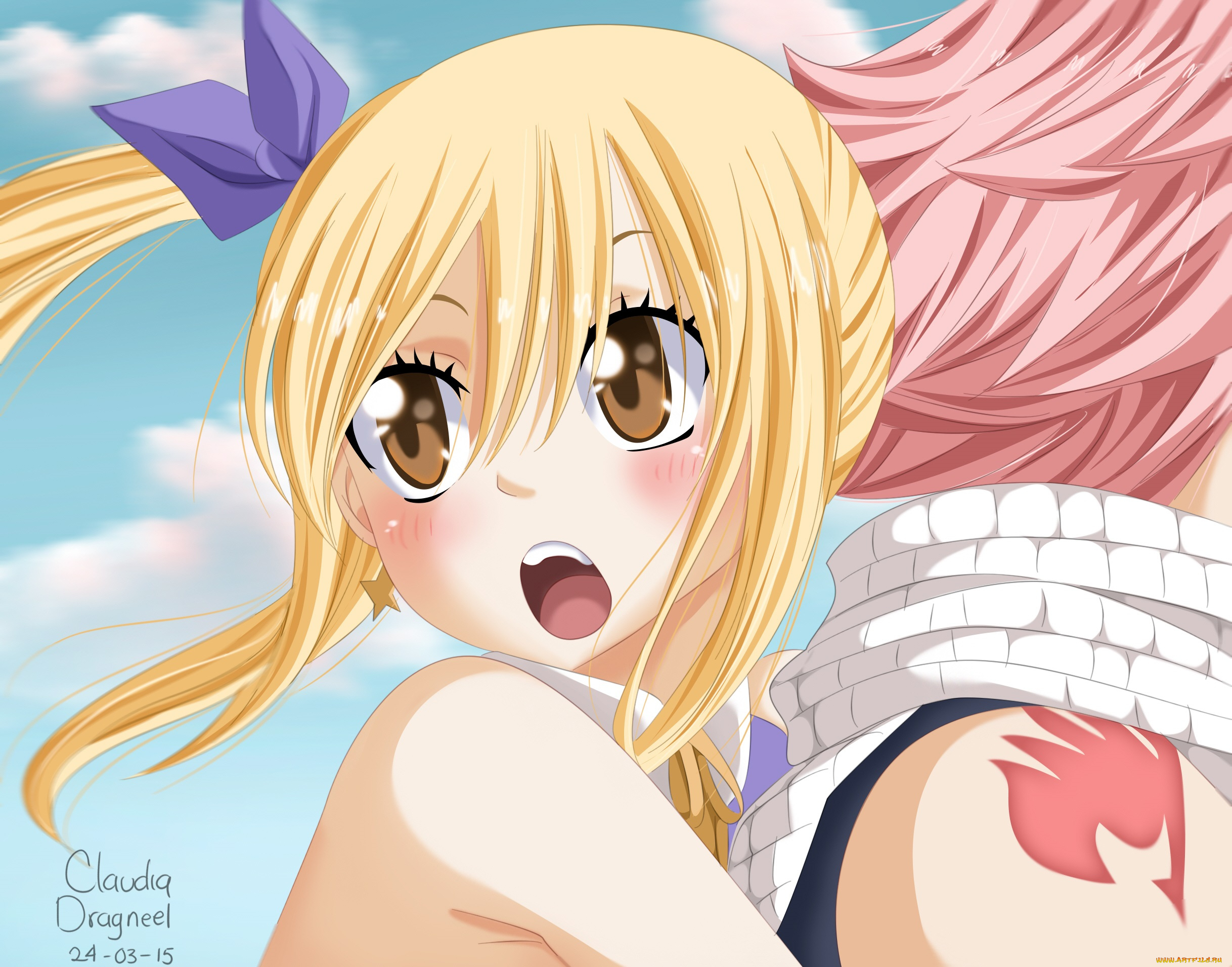 аниме, fairy, tail, хвост, феи