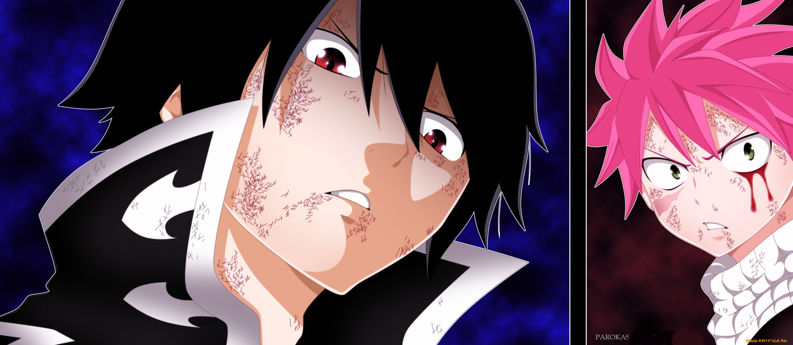 аниме, fairy, tail, хвост, феи