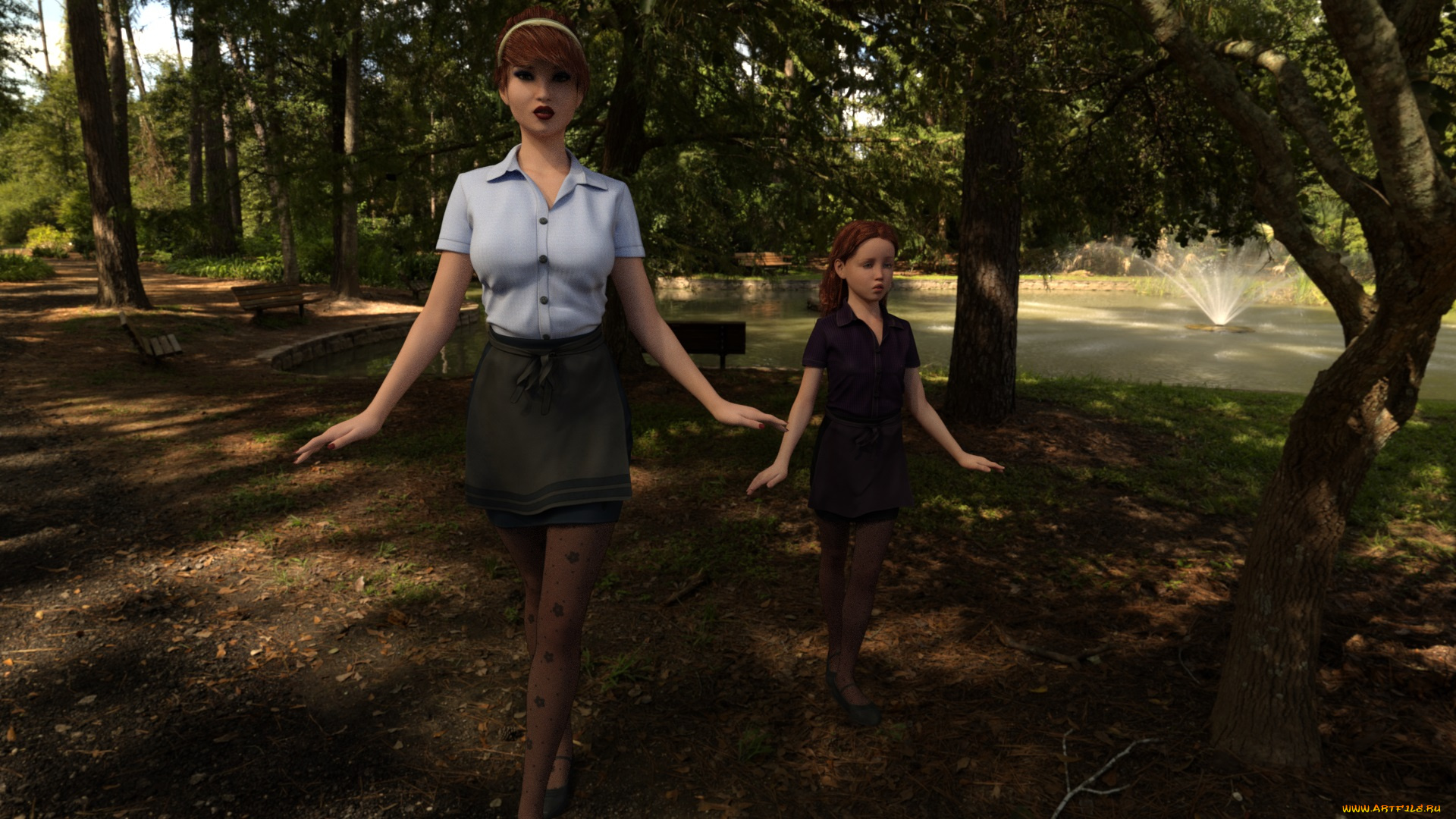 3д, графика, люди, , people, фон, взгляд, девушки