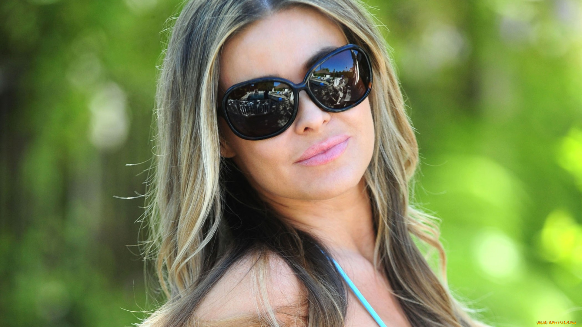 девушки, carmen, electra, блондинка, лицо, очки