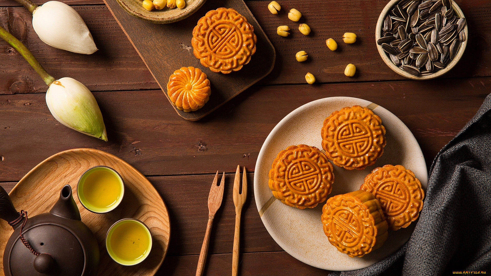 еда, пирожные, , кексы, , печенье, семечки, печенье, зеленый, чай