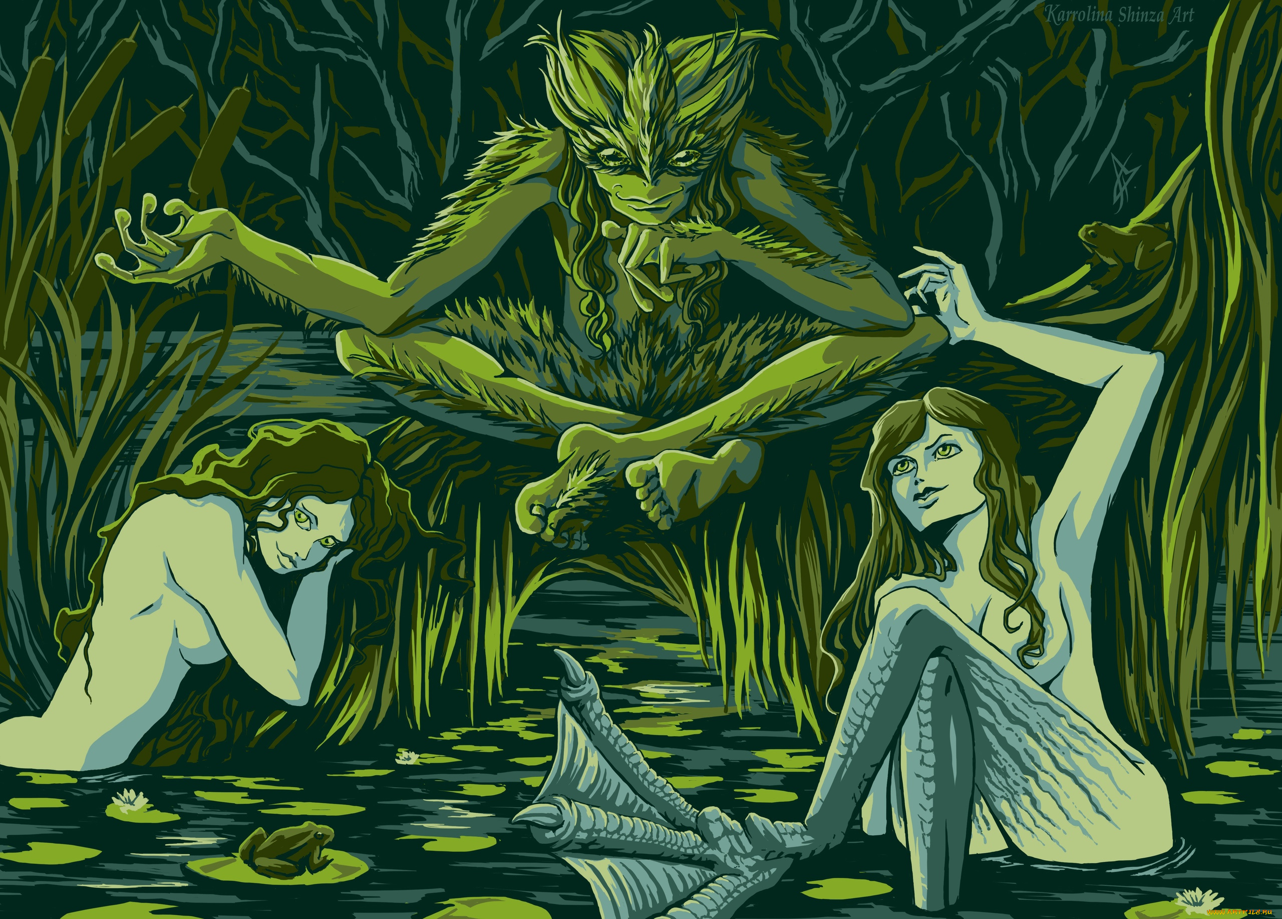 фэнтези, русалки, водяной