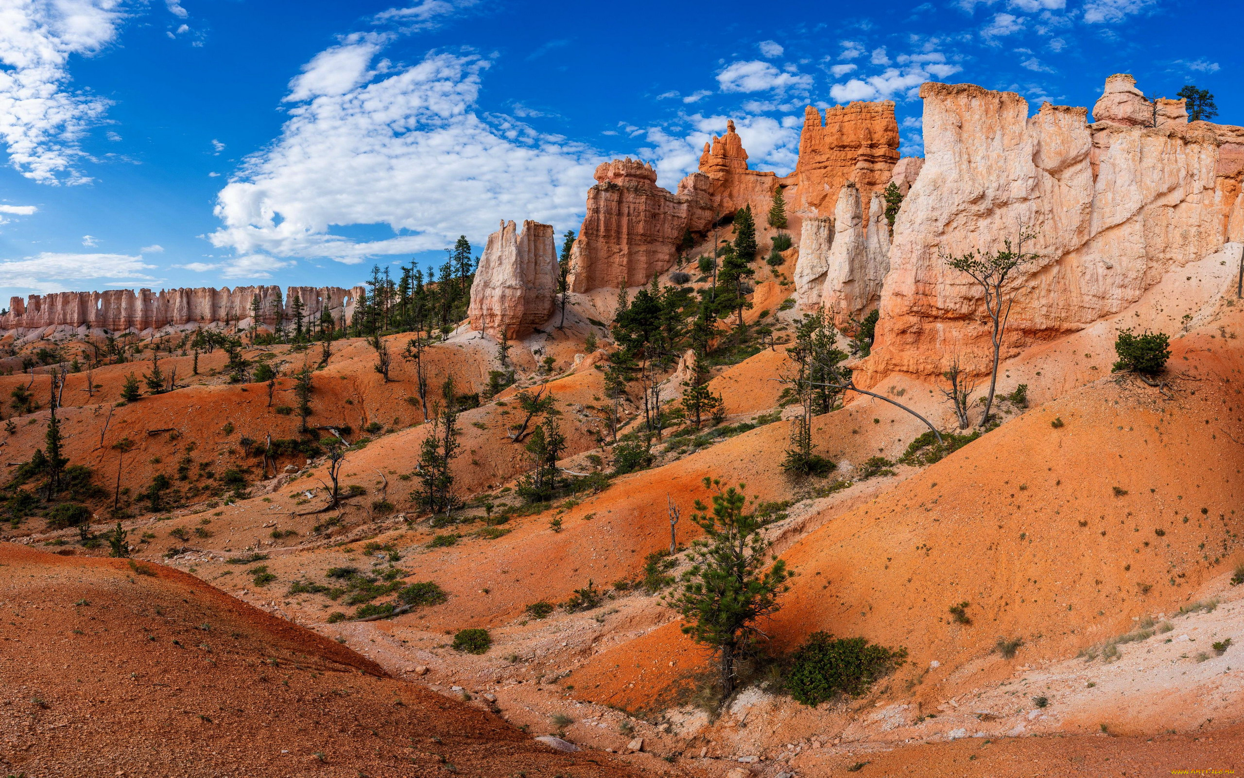 fairyland, loop, trail, bryce, canyon, national, park, природа, горы, fairyland, loop, trail, bryce, canyon, national, park