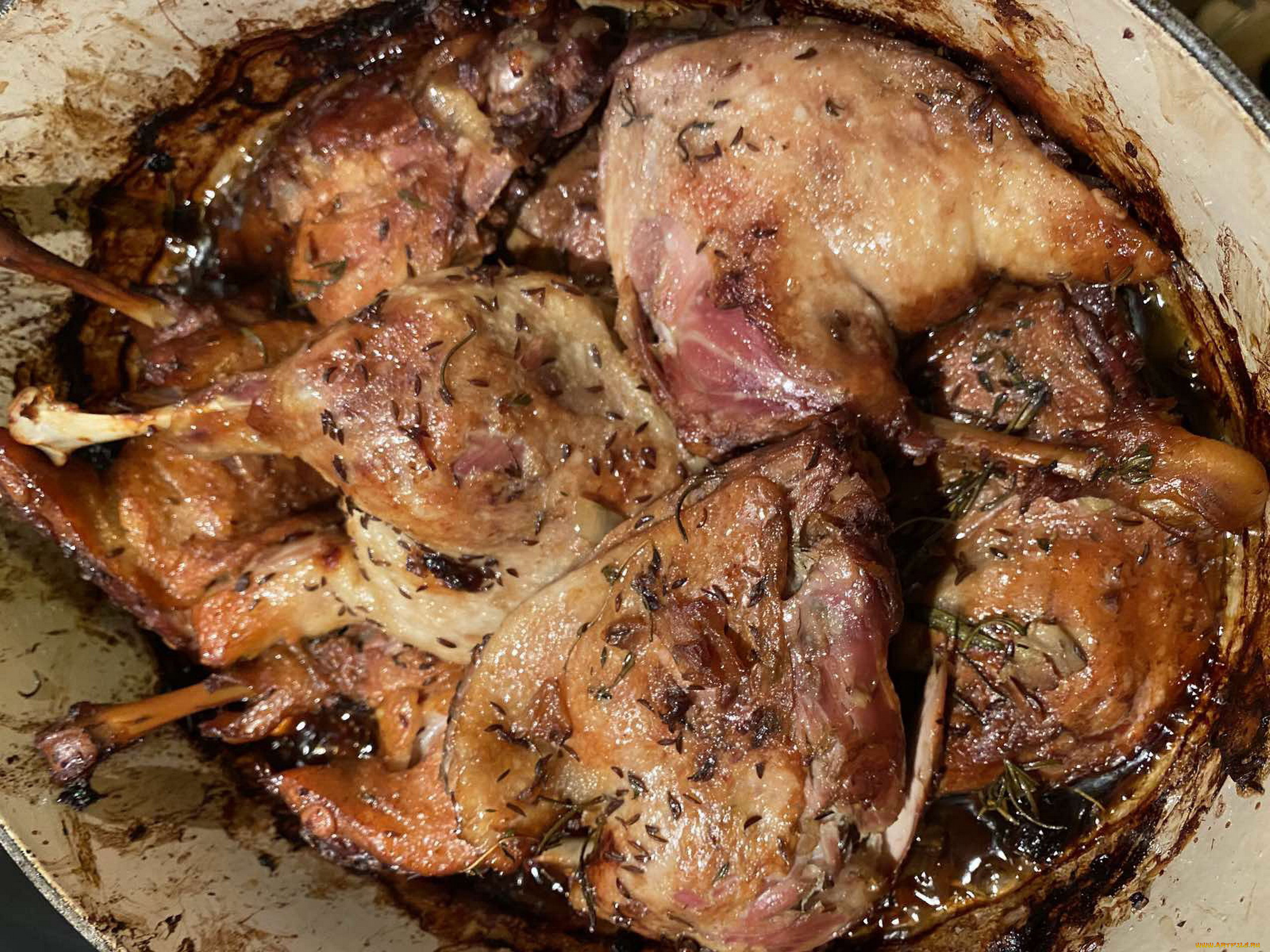 еда, мясные, блюда, запеченная, утка