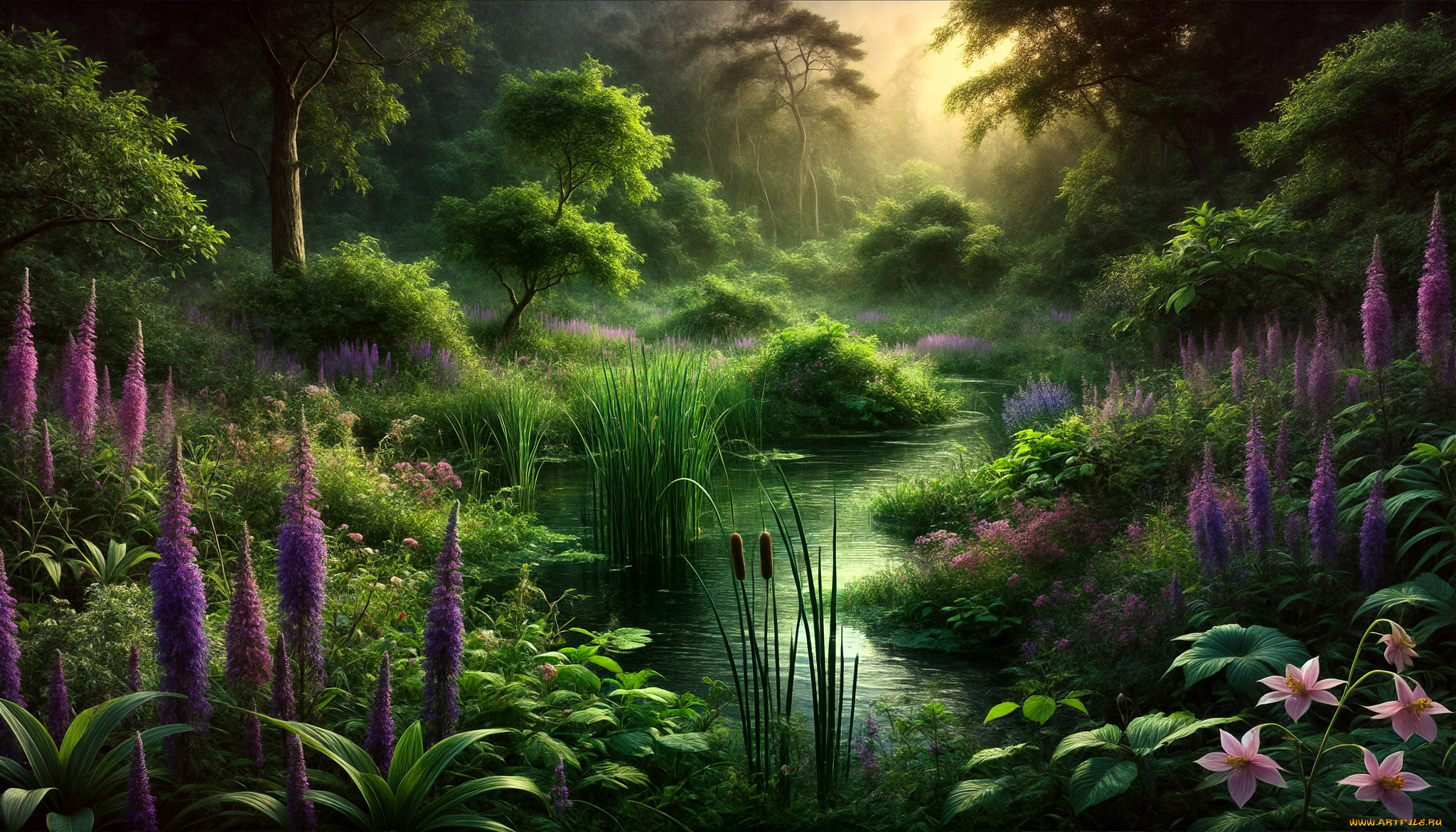 3д, графика, природа, , nature, пейзаж