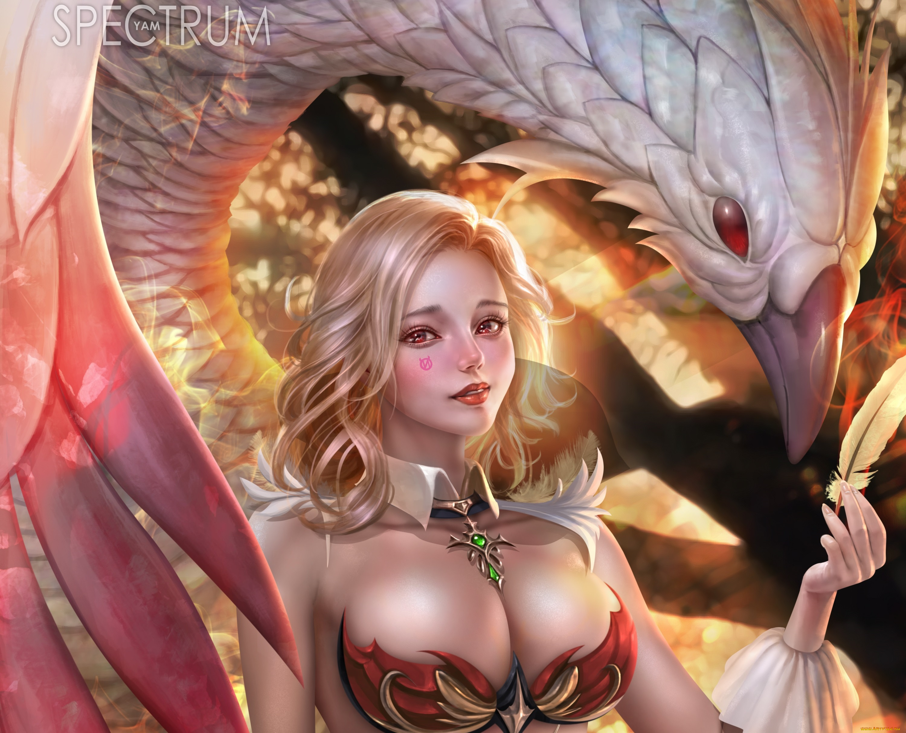 фэнтези, красавицы, и, чудовища, девушка