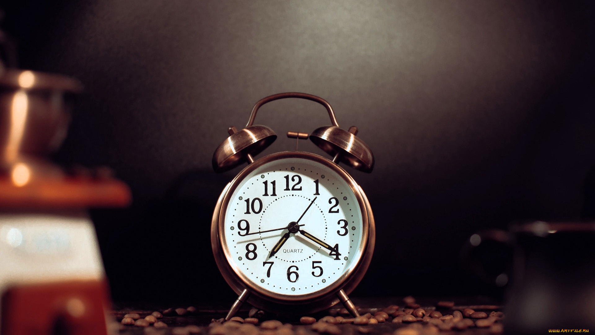 разное, часы, , часовые, механизмы, будильник, зерна, кофе