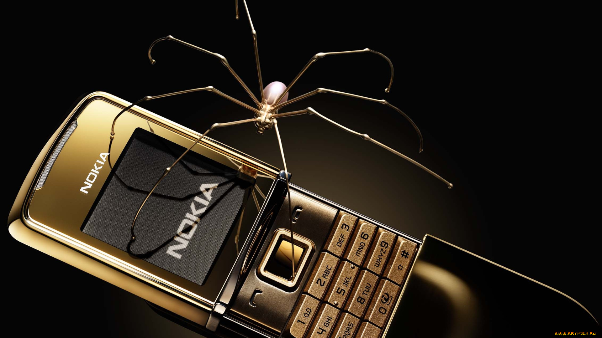 бренды, nokia, телефон, паук