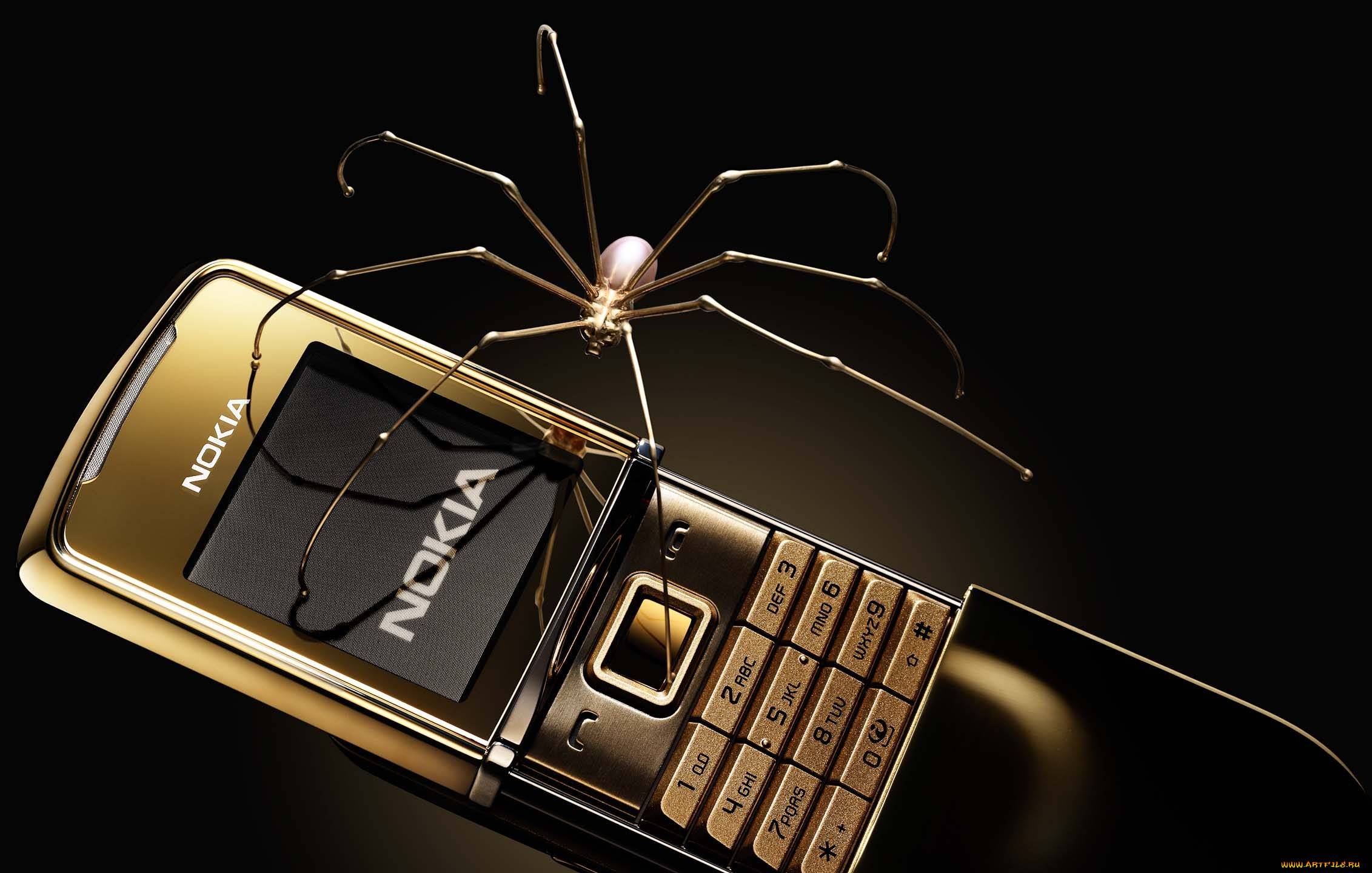 бренды, nokia, телефон, паук