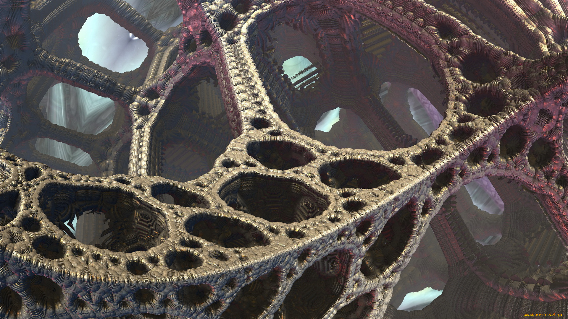 3д, графика, fractal, фракталы, фон, цвета, узор