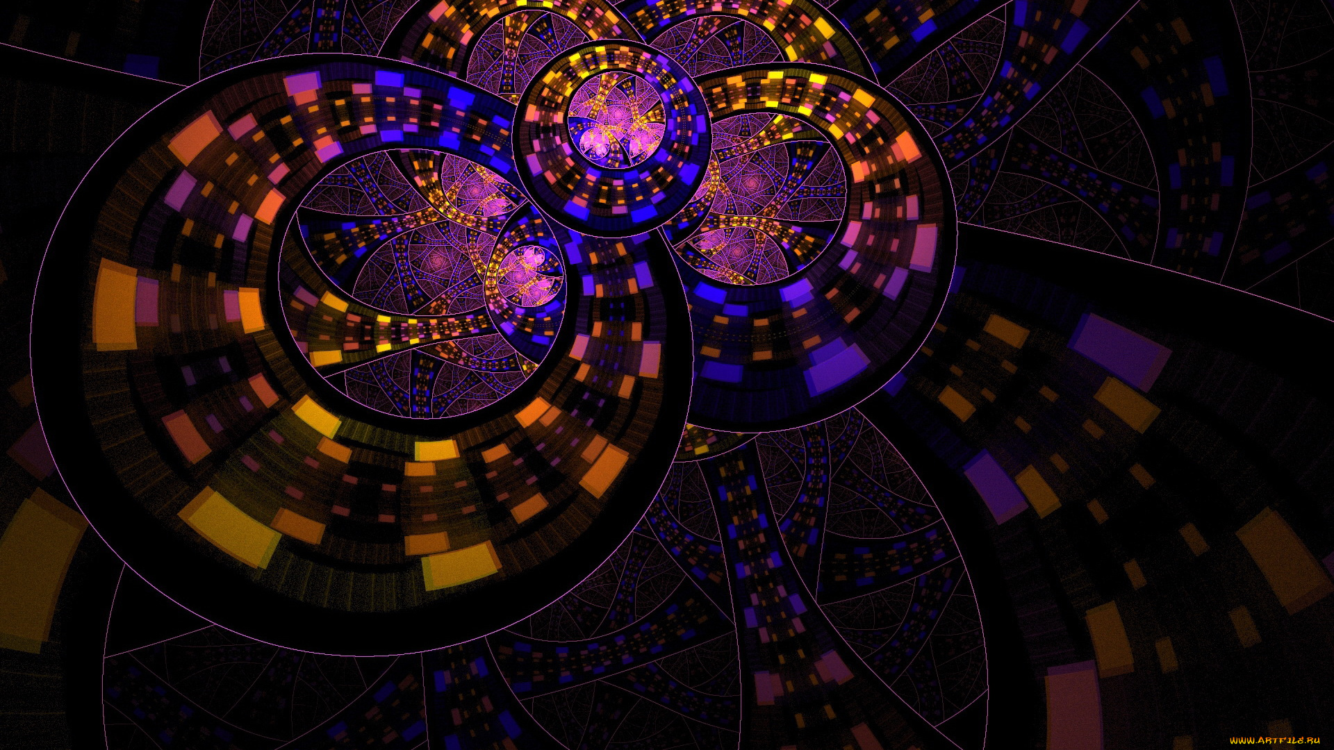 3д, графика, fractal, фракталы, узор, фон, цвета