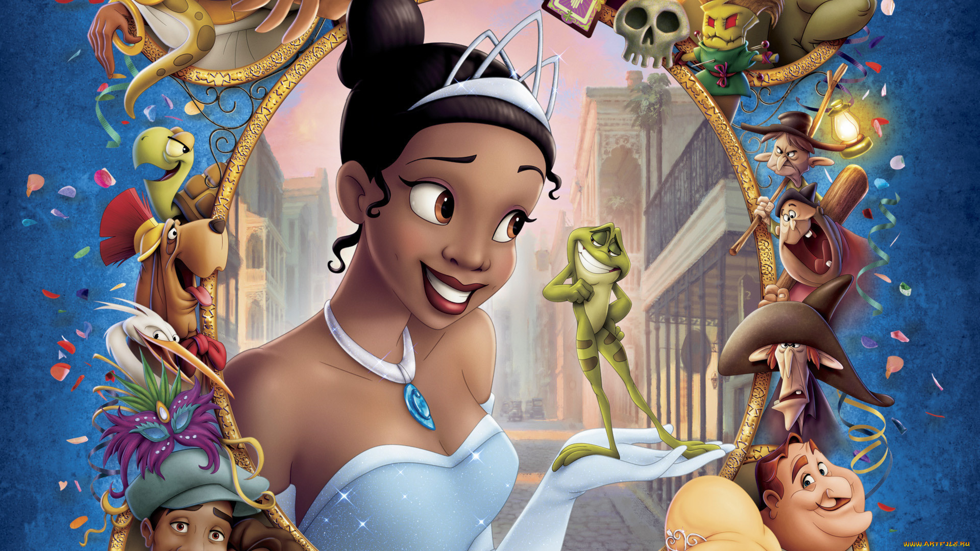 the, princess, and, frog, мультфильмы, персонажи, tiana, disney
