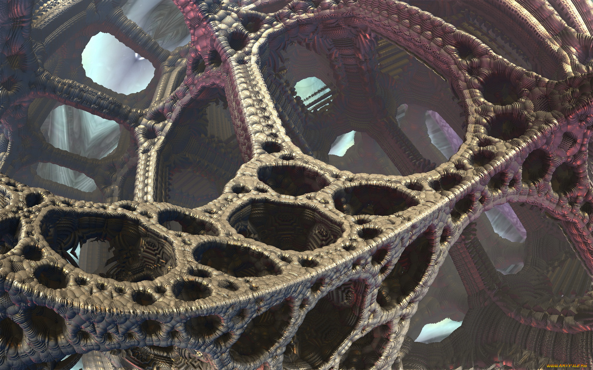 3д, графика, fractal, фракталы, фон, цвета, узор