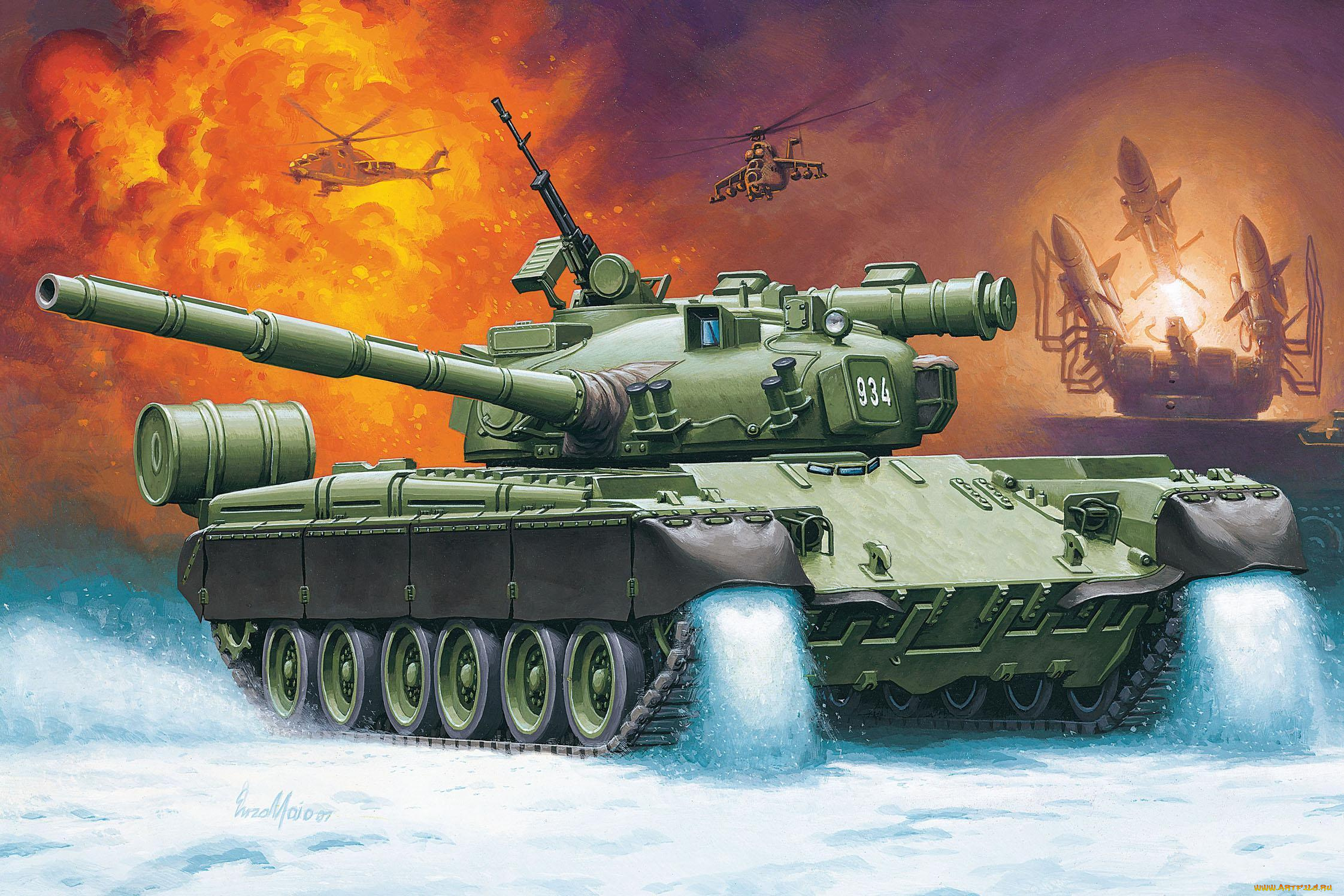 рисованные, армия, основной, боевой, танк, т-80, enzo, maio, россия, обт