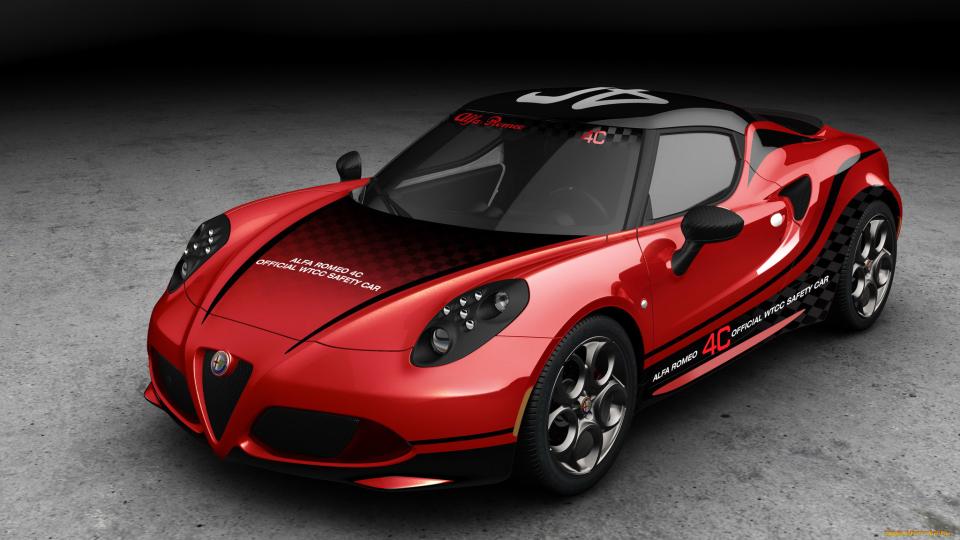 2014, alfa, romeo, 4c, wtcc, автомобили, alfa, romeo, тюнинг, металлик, красный, alfa, romeo