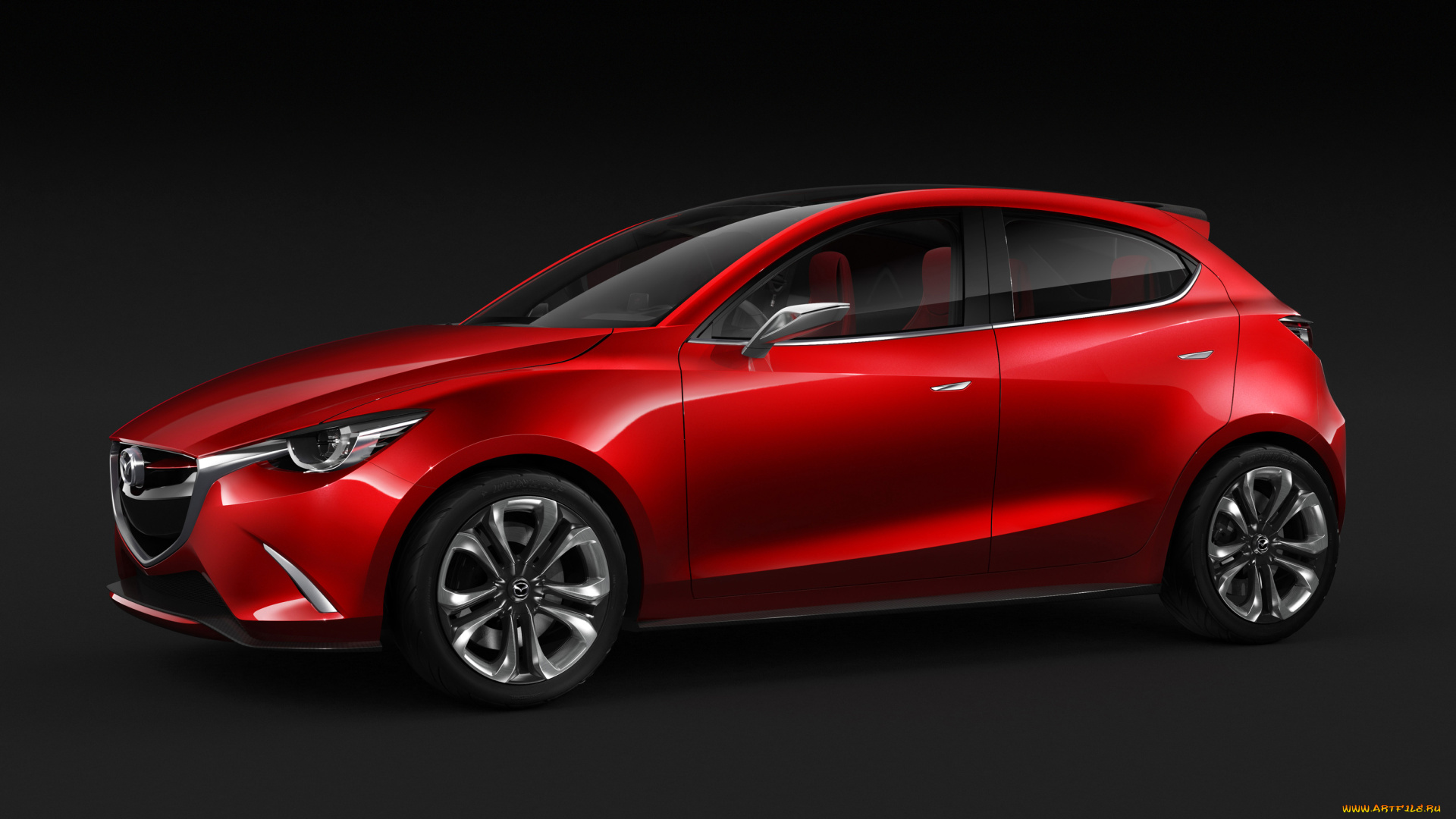 2014, mazda, hazumi, автомобили, mazda, тюнинг, hazumi, красный