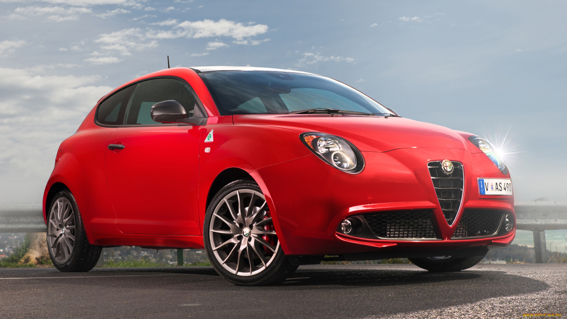 автомобили, alfa, romeo, verde, quadrifoglio, mito, alfa, romeo, 2014г, красный, 955, au-spec